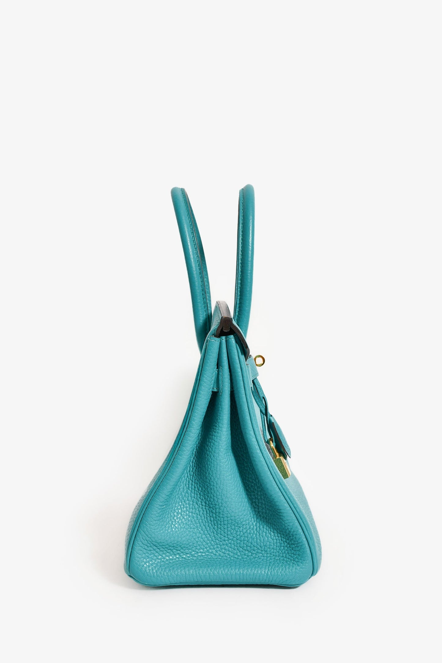 Hermès 2016 Bleu Paon Clemence Leather Birkin 30 GHW