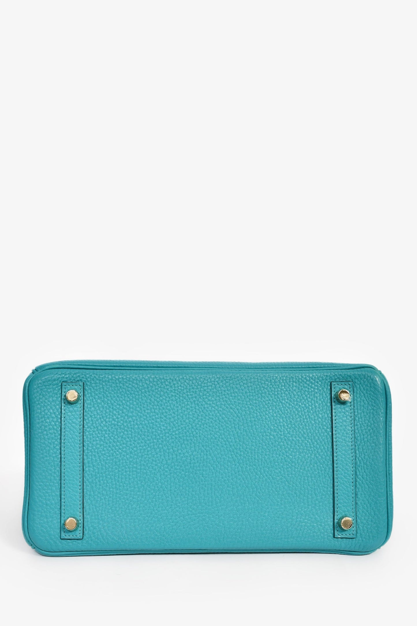 Hermès 2016 Bleu Paon Clemence Leather Birkin 30 GHW