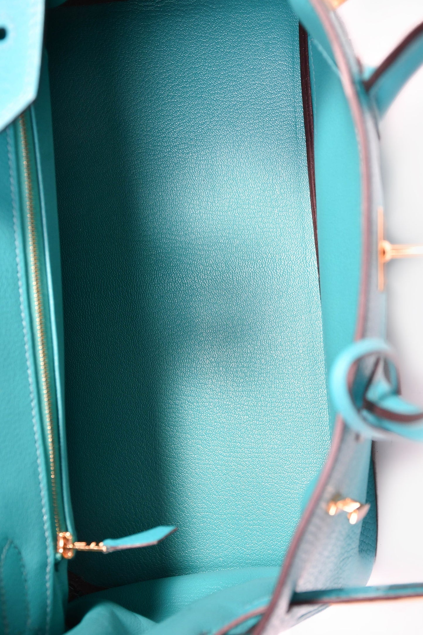 Hermès 2016 Bleu Paon Clemence Leather Birkin 30 GHW
