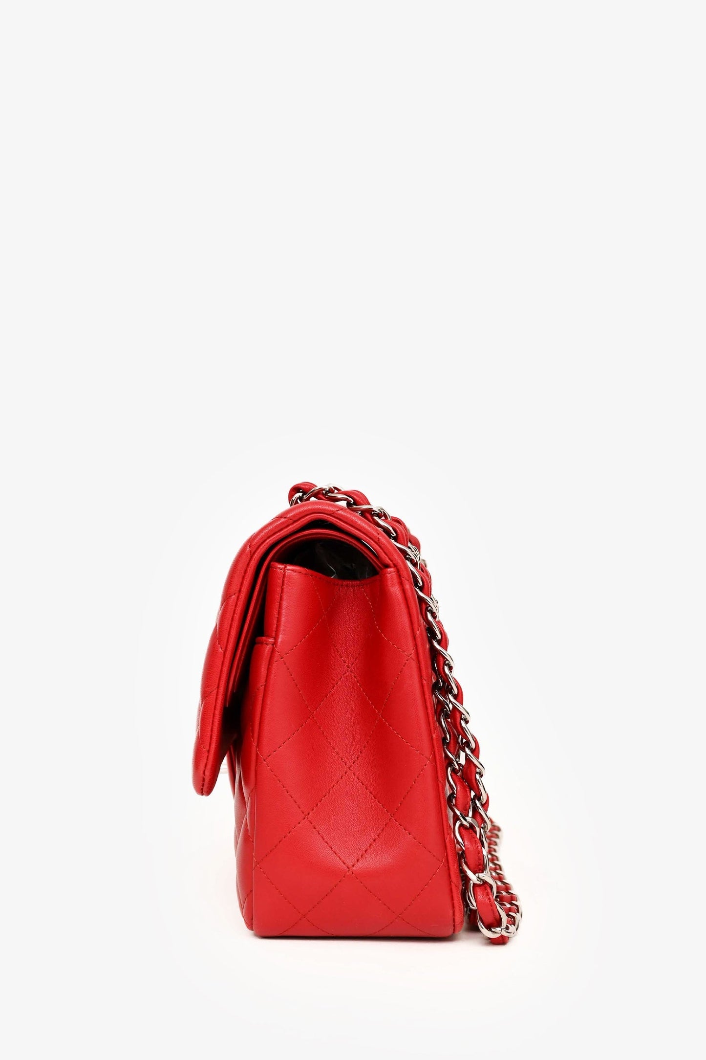 Chanel™ 2012-13 Red Lambskin Leather Classic Large Double Flap