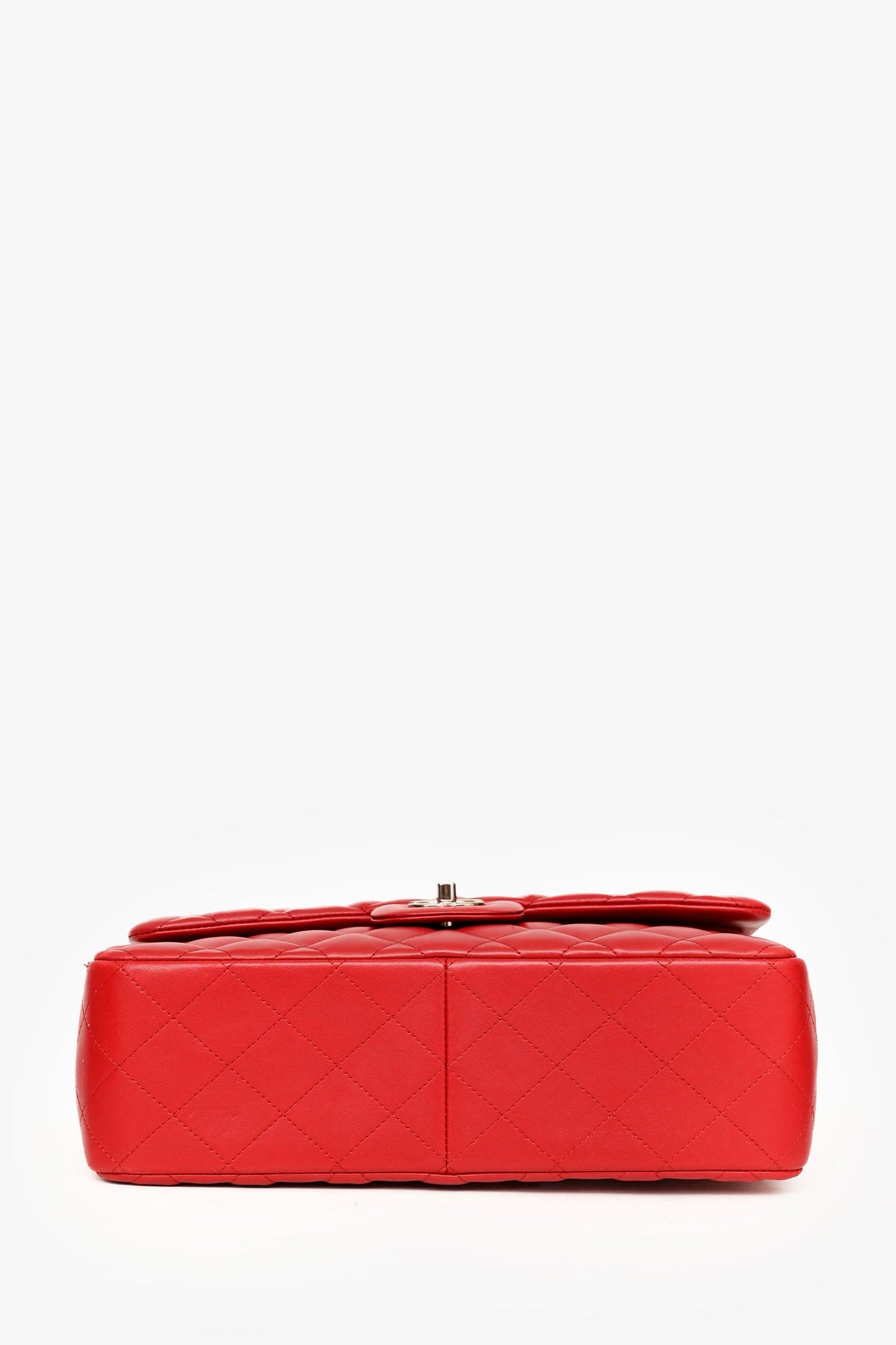 Chanel™ 2012-13 Red Lambskin Leather Classic Large Double Flap