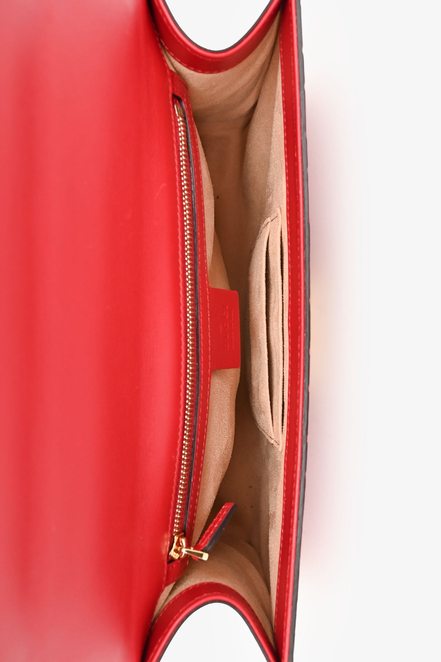 Gucci Red Guccissima Leather Padlock Shoulder Bag
