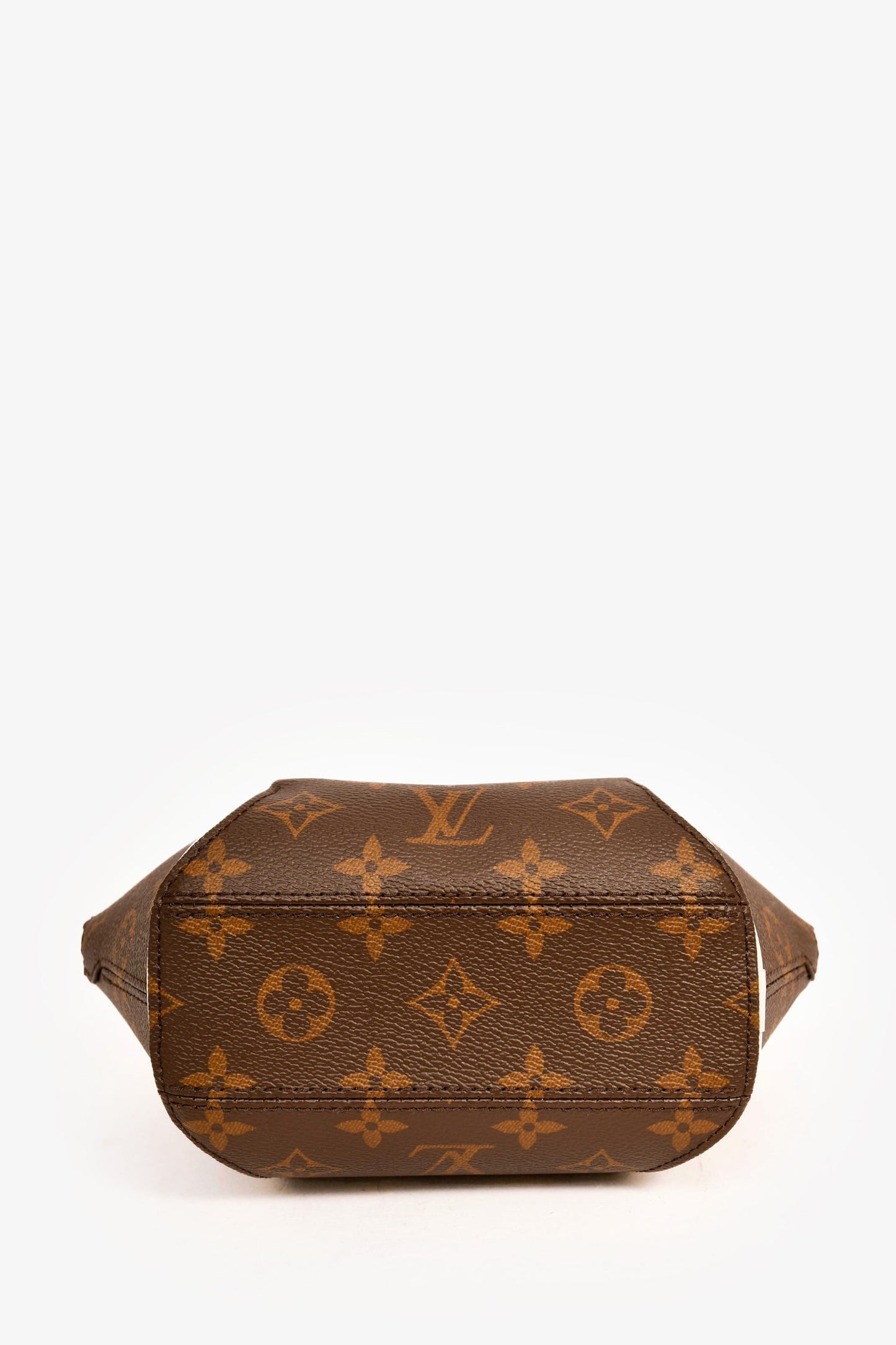 Louis Vuitton Monogram White Accent Leather 'Elipse BB' Top Handle with Strap