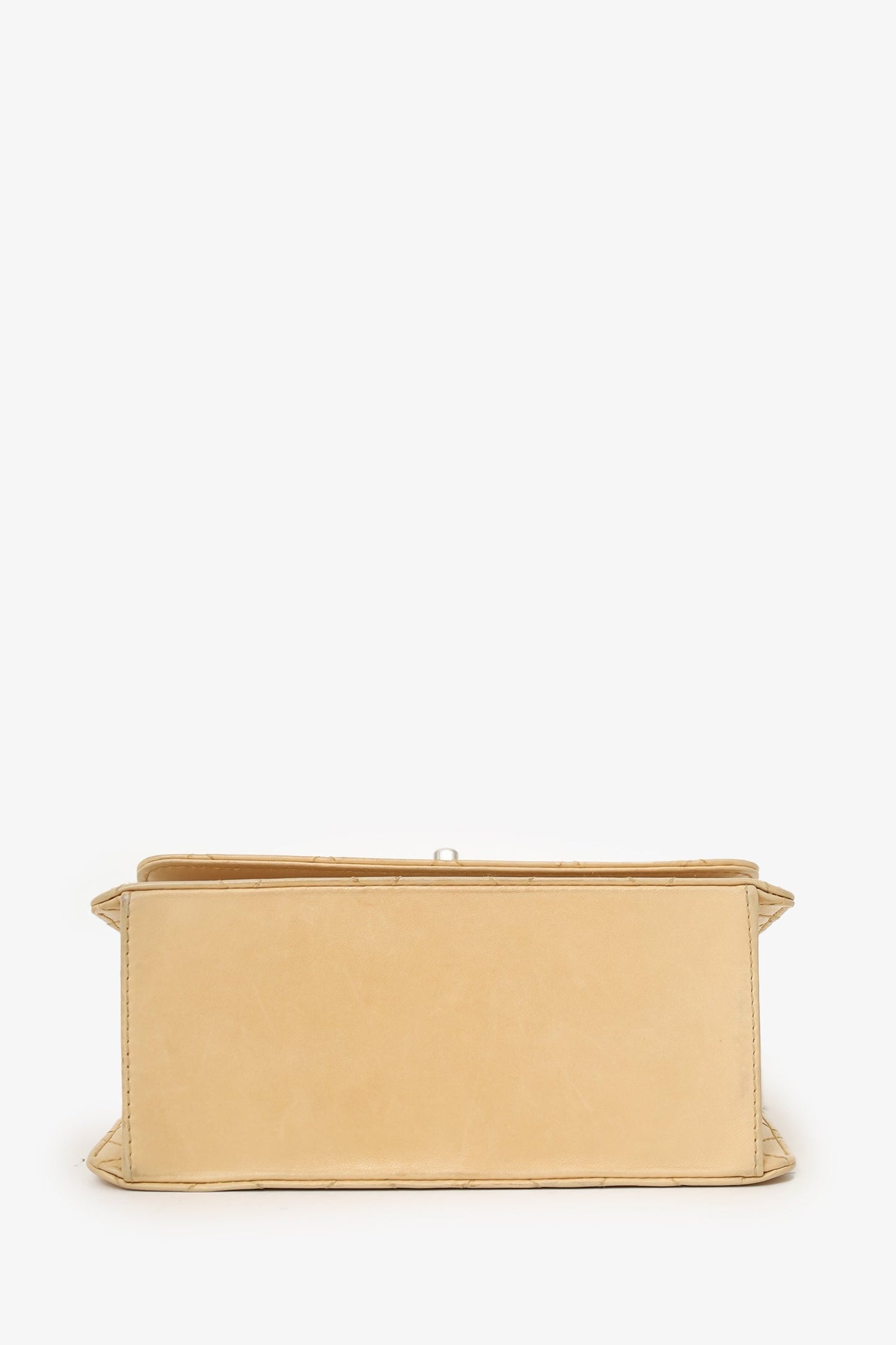 Chanel™ Beige Quilted CC Shoulder Bag