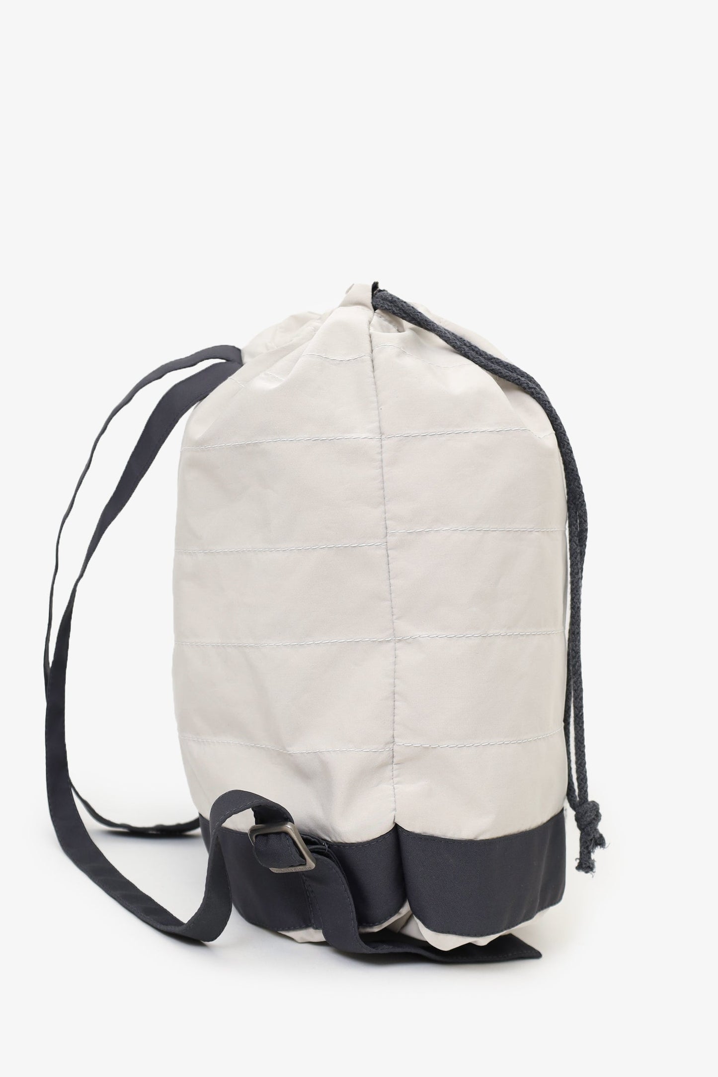 Brunello Cucinelli Grey Nylon Drawstring Backpack