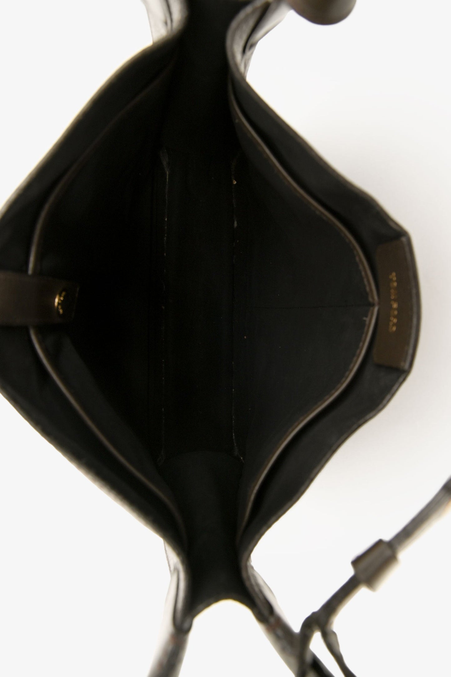 Tom Ford Brown Leather Oversized Crossbody Bag