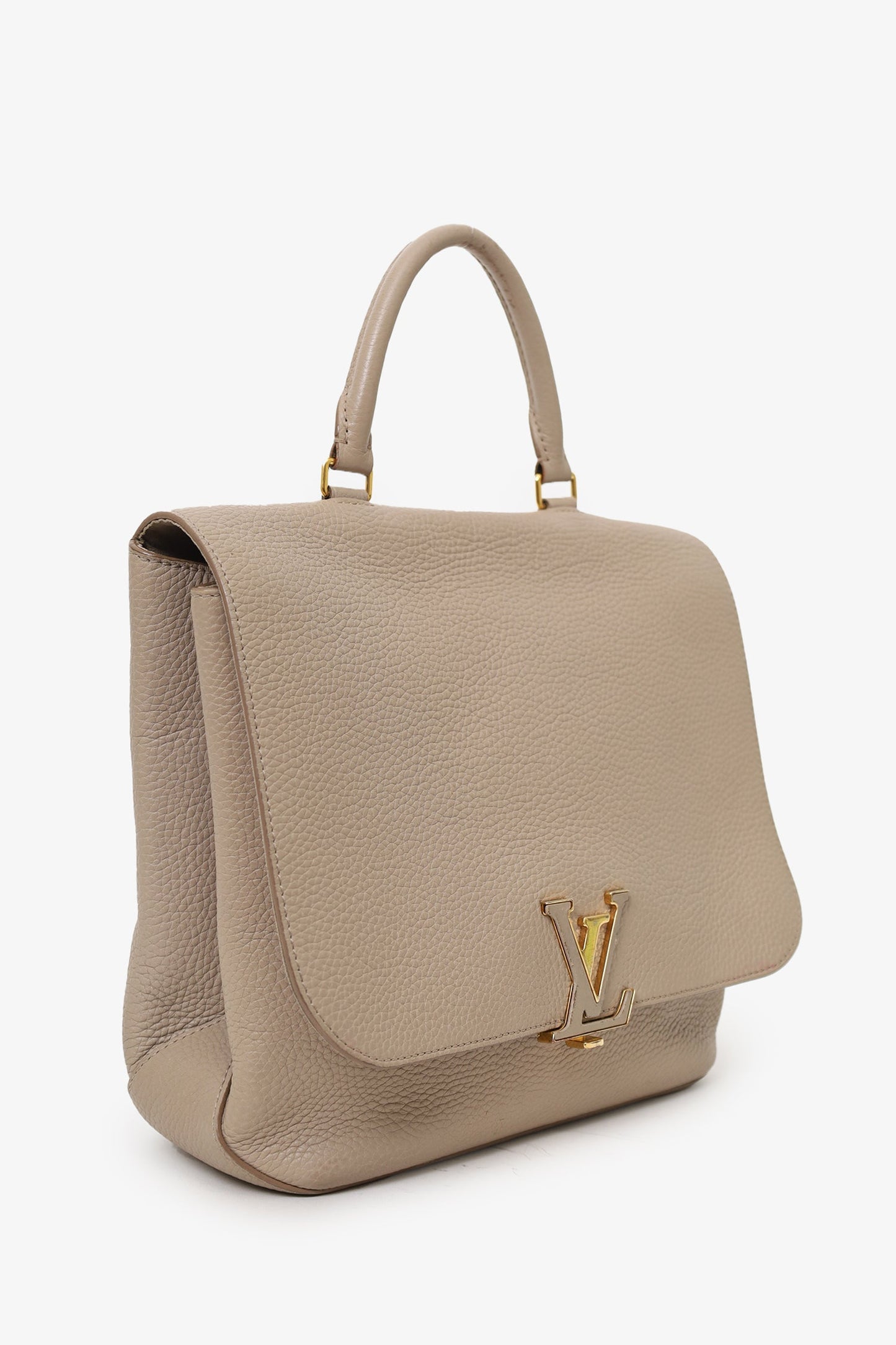 Louis Vuitton 2018 Taupe Leather Taurillon Volta Top Handle (As Is)