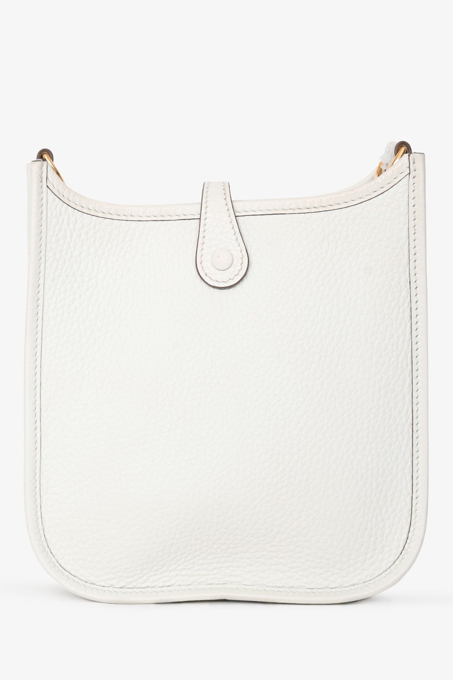 Hermès 2024 Blanc Clemence Leather Evelyne TPM