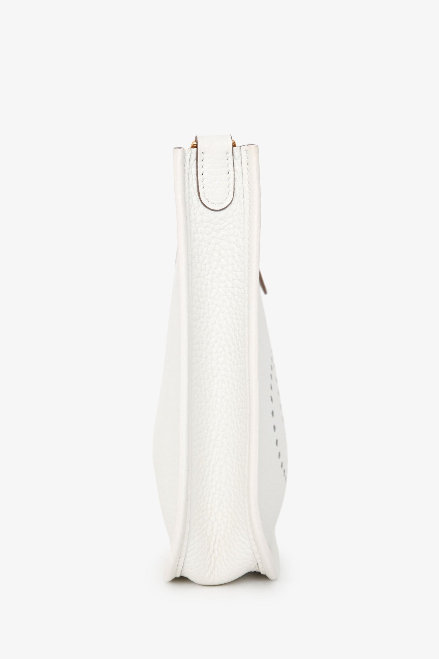 Hermès 2024 Blanc Clemence Leather Evelyne TPM