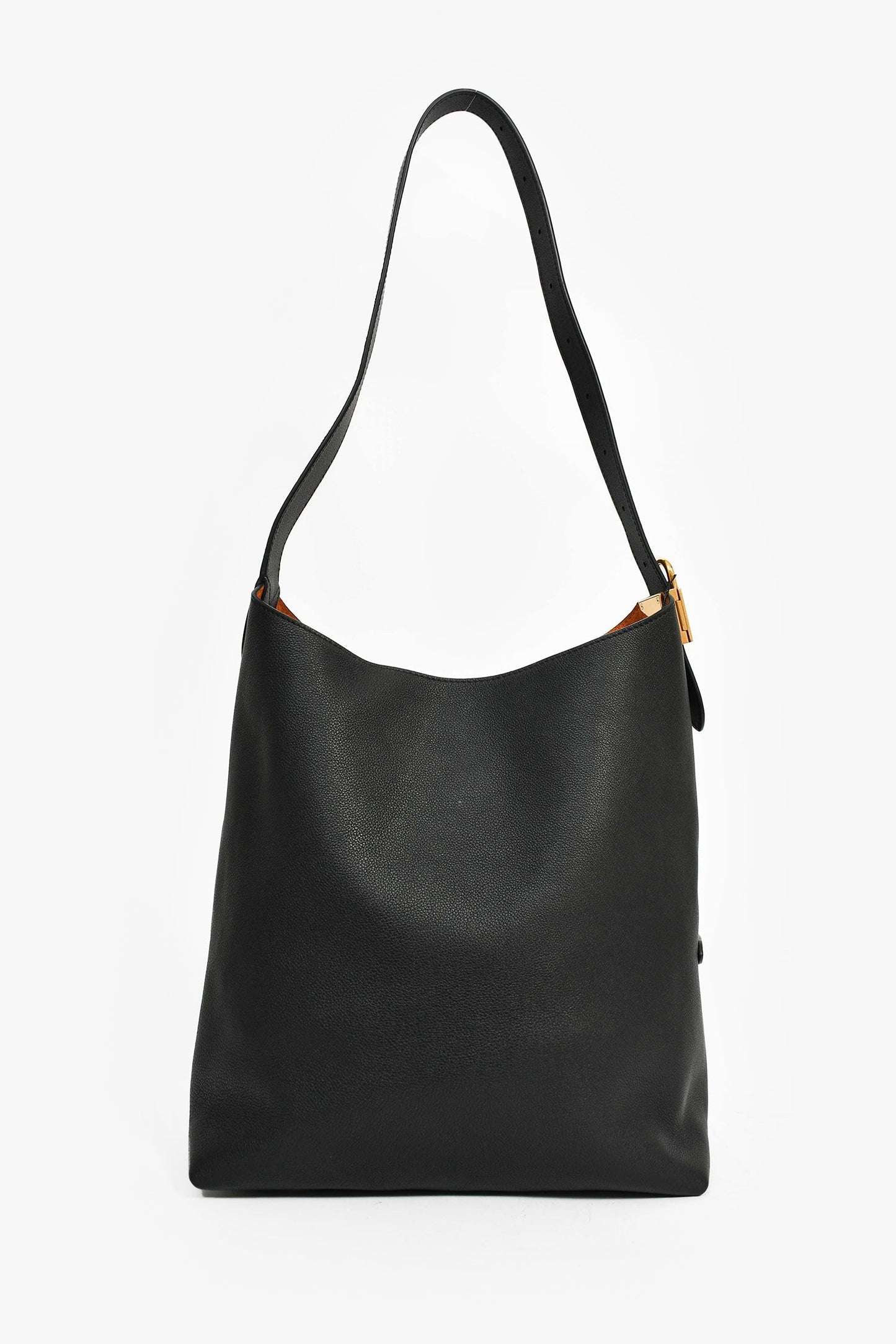 Louis Vuitton Black Leather 'Low Key Hobo MM' Shoulder Bag with Monogram Pouch