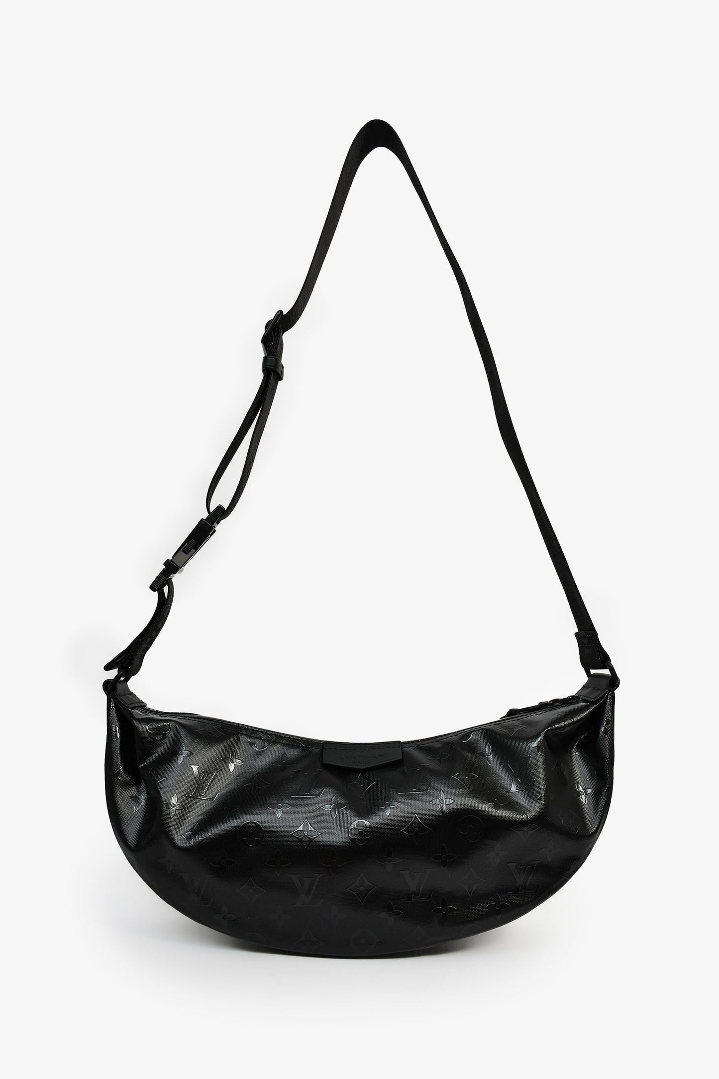 Louis Vuitton Black Patent Monogram Storm Hamac Bag