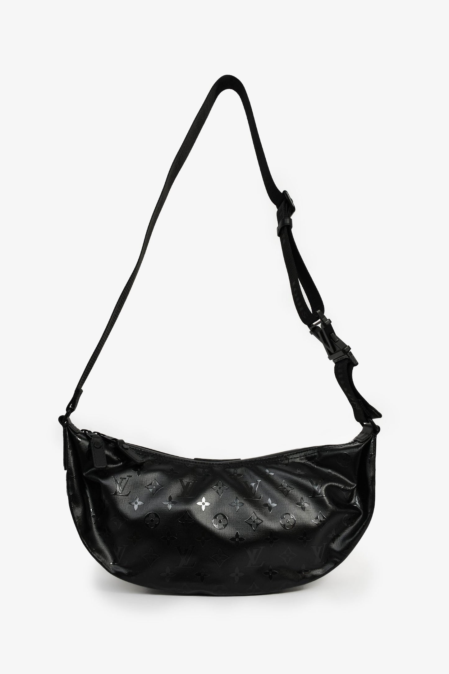 Louis Vuitton Black Patent Monogram Storm Hamac Bag