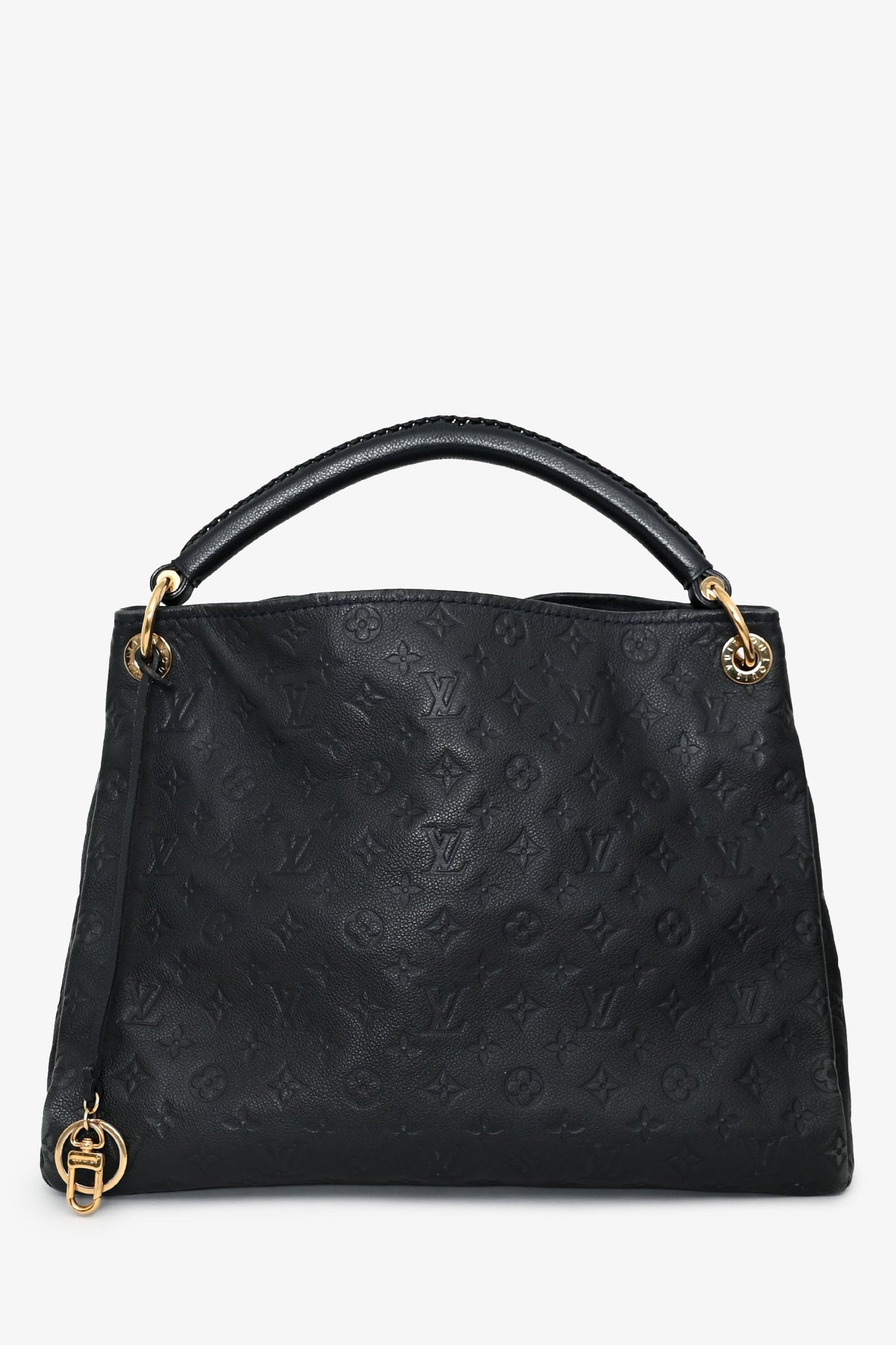 Louis Vuitton Navy Leather Empreinte Artsy MM Hobo Bag