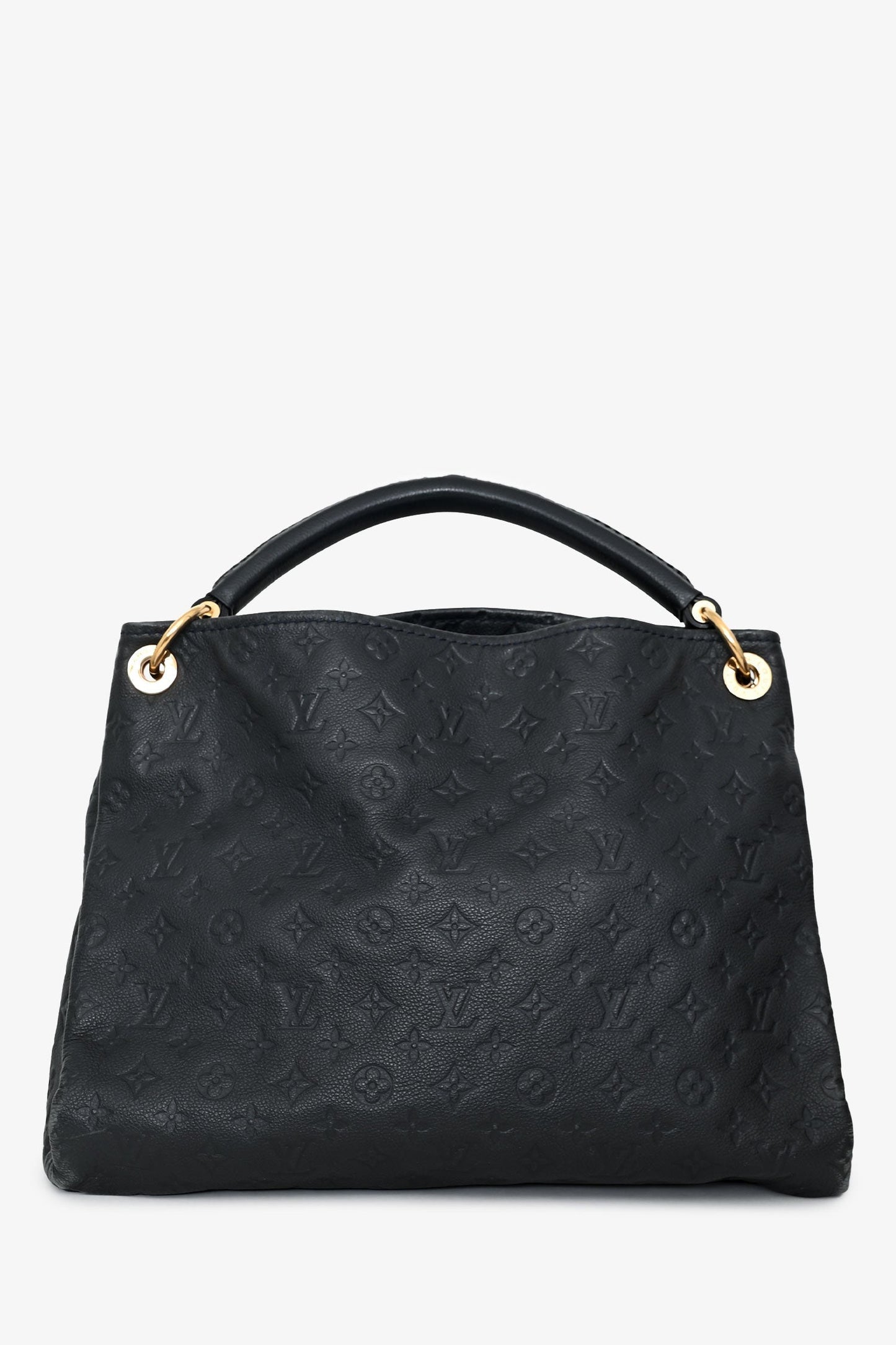 Louis Vuitton Navy Leather Empreinte Artsy MM Hobo Bag
