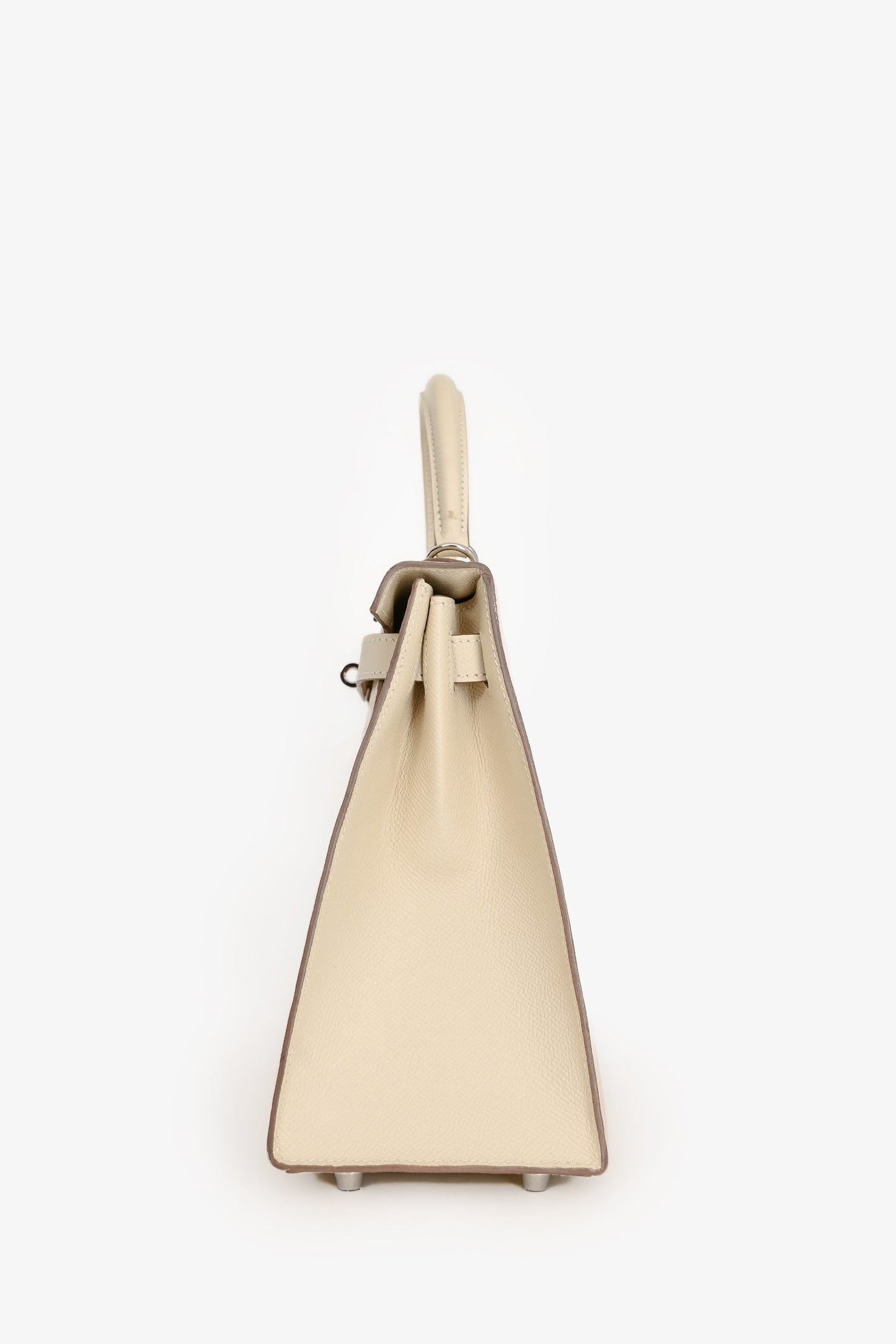Hermès 2021 Chalk White Epsom Leather Kelly Sellier 28