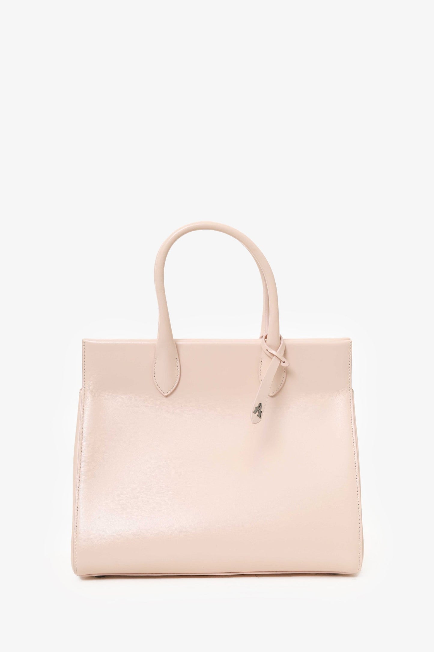 Alaïa Pink Leather Folded Top Handle With Strap