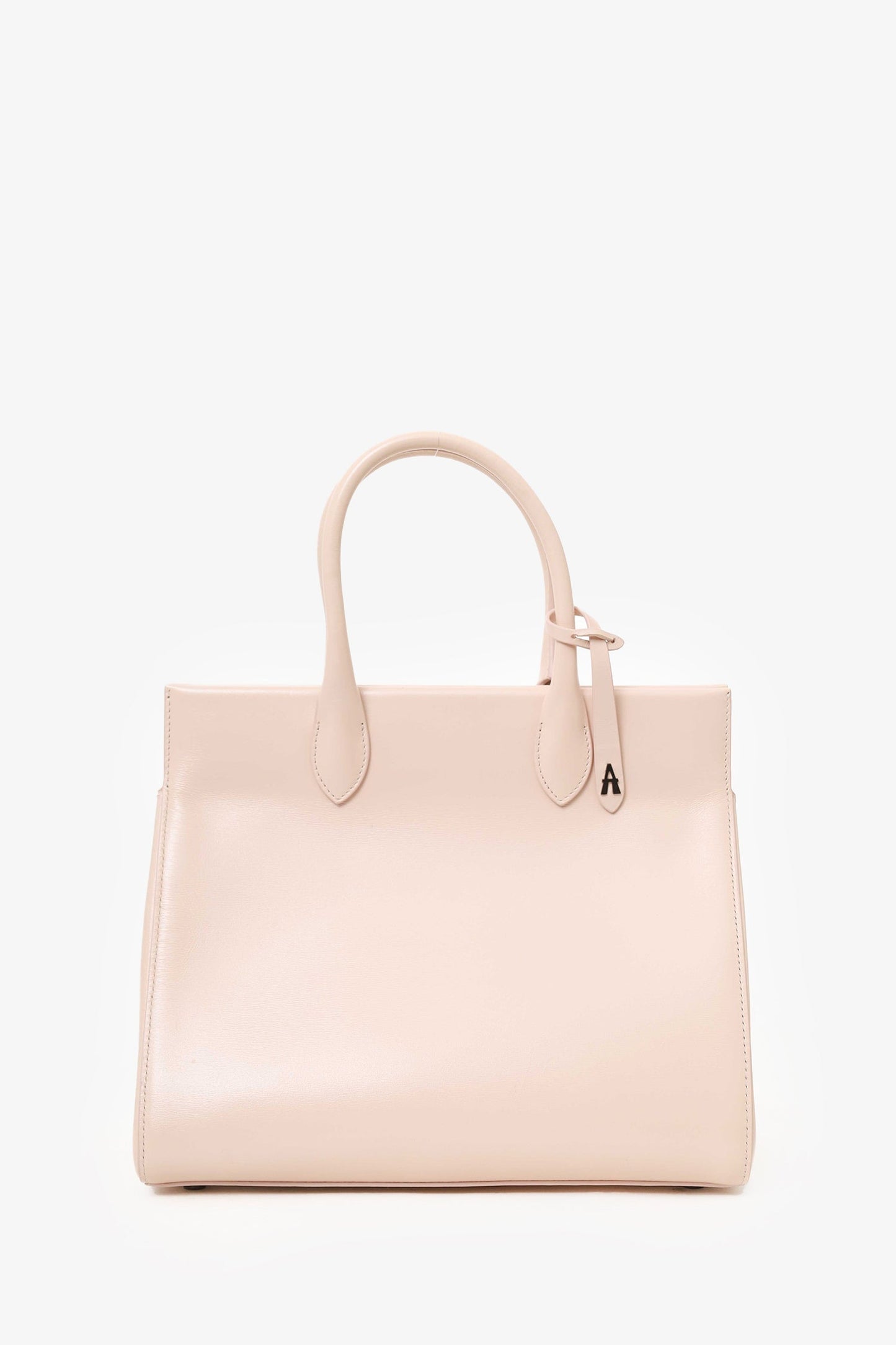 Alaïa Pink Leather Folded Top Handle With Strap