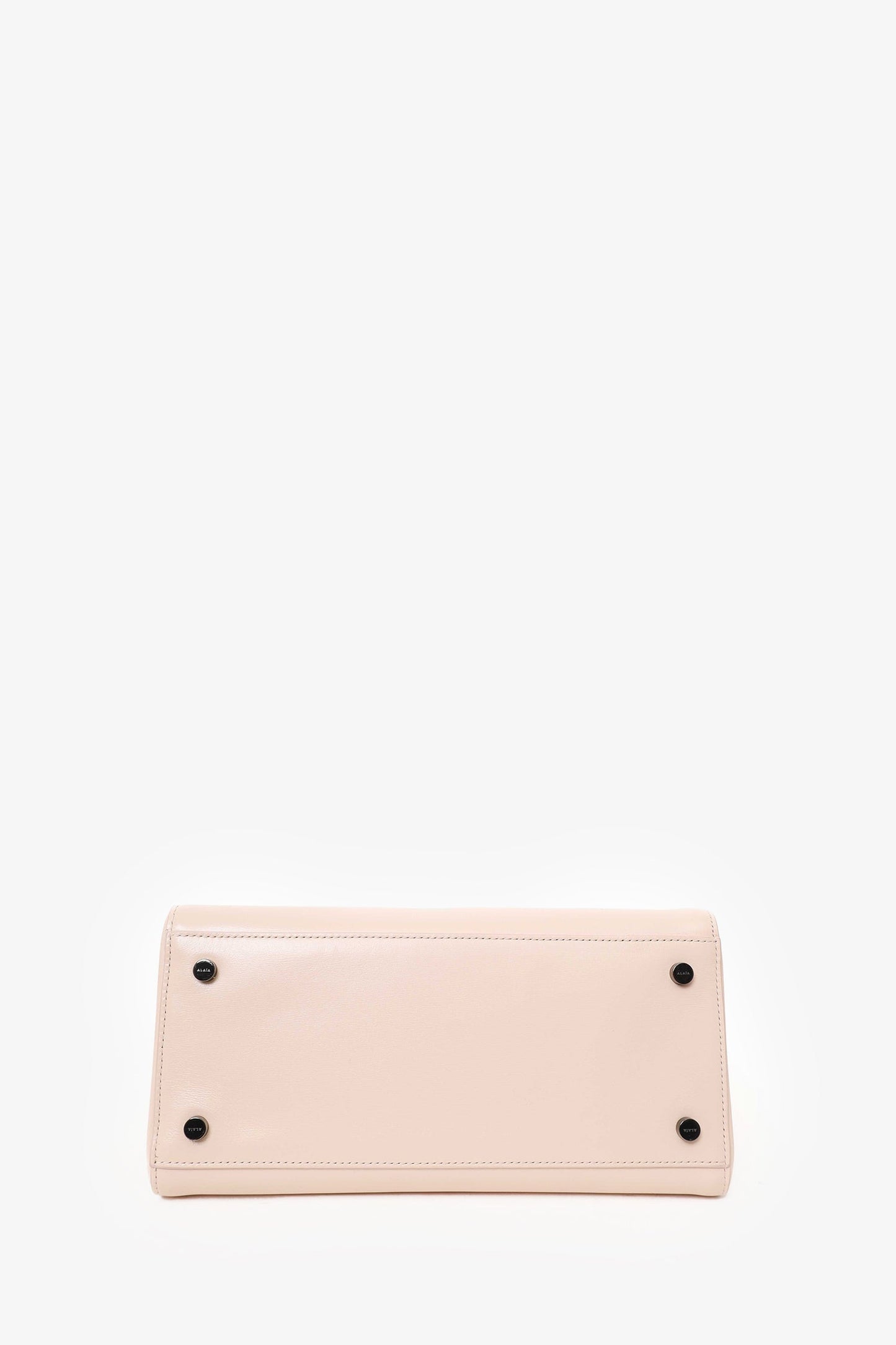 Alaïa Pink Leather Folded Top Handle With Strap