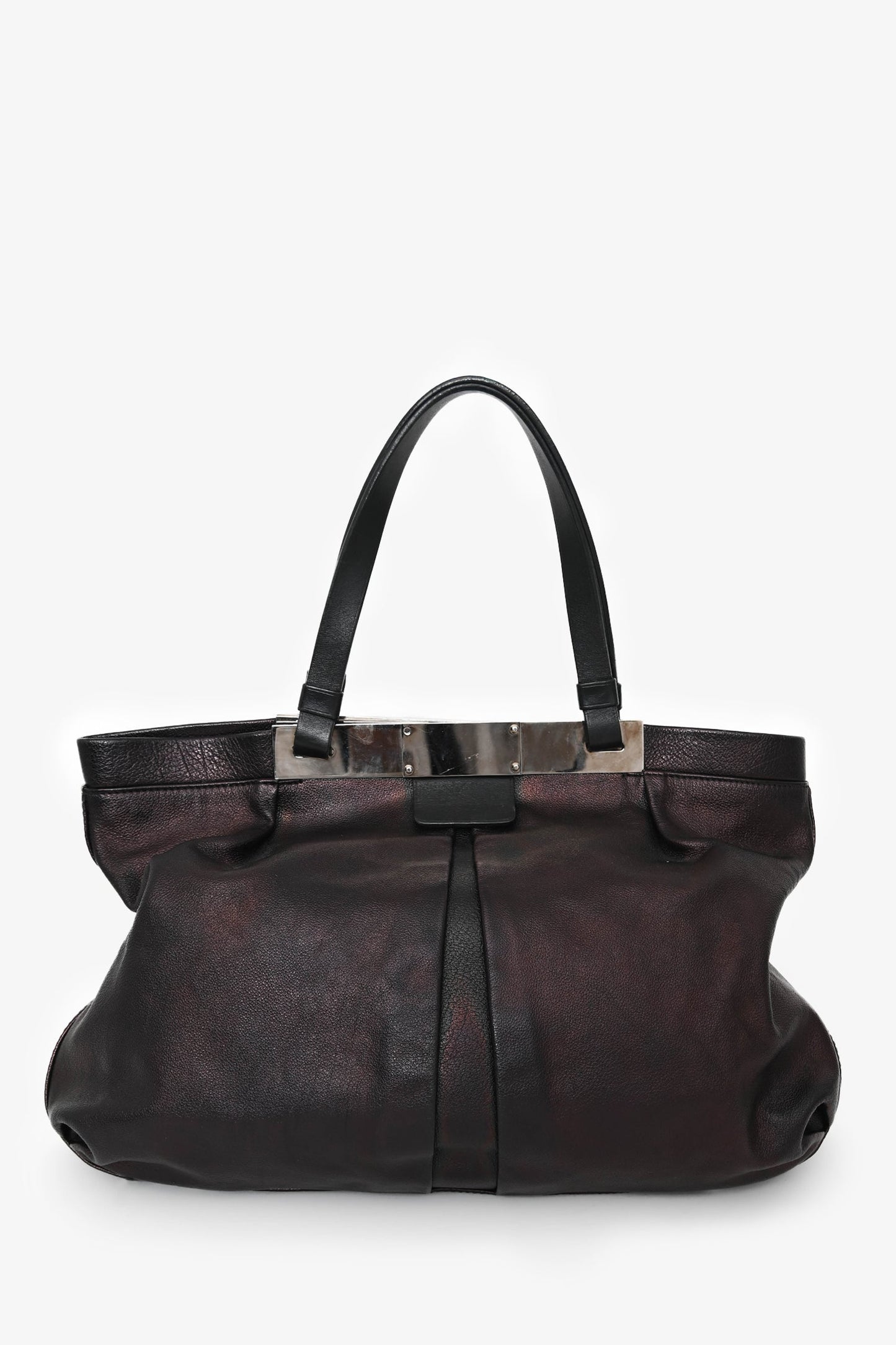 Jimmy Choo Brown/Black Metallic Leather Bag