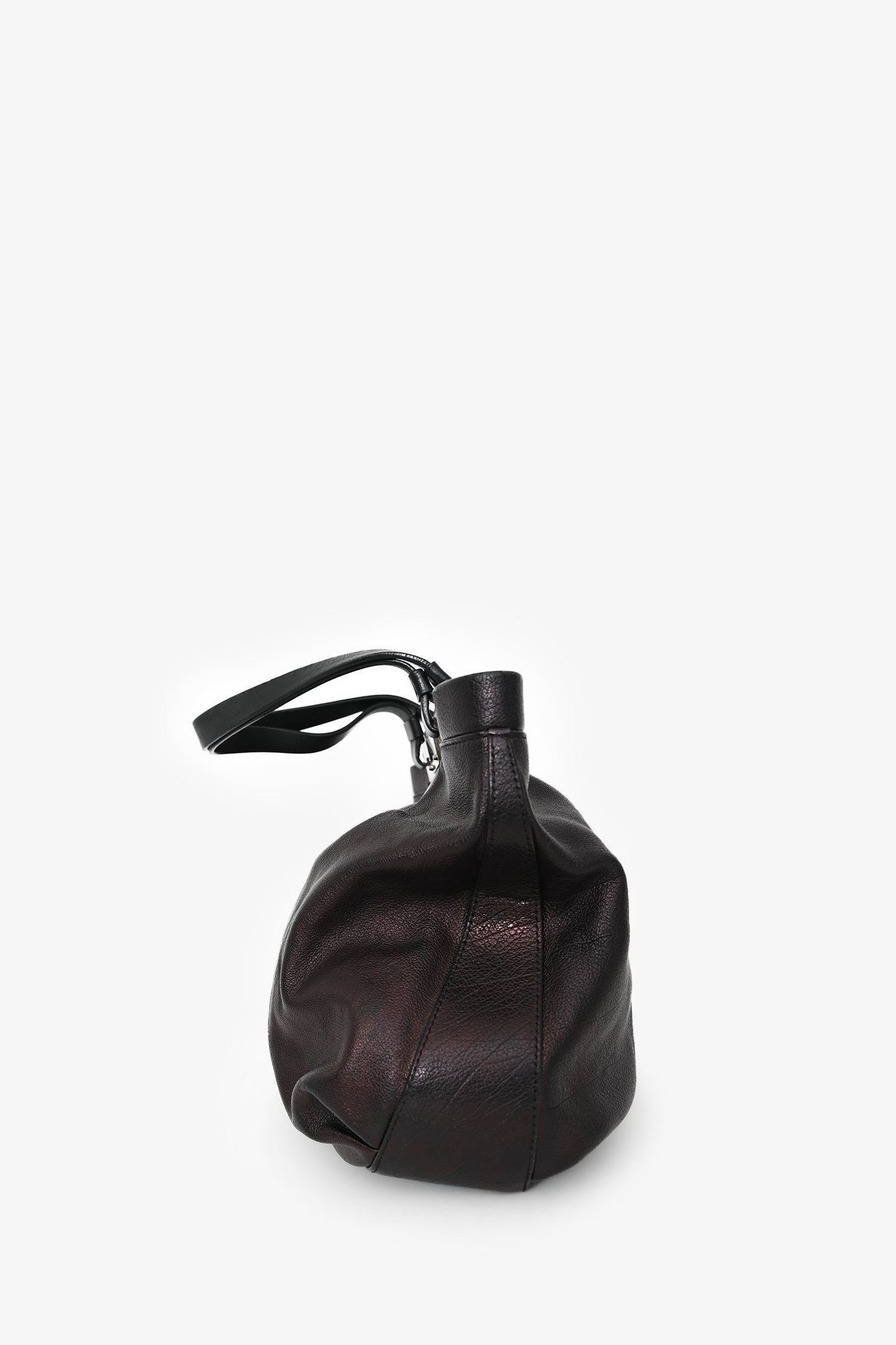Jimmy Choo Brown/Black Metallic Leather Bag
