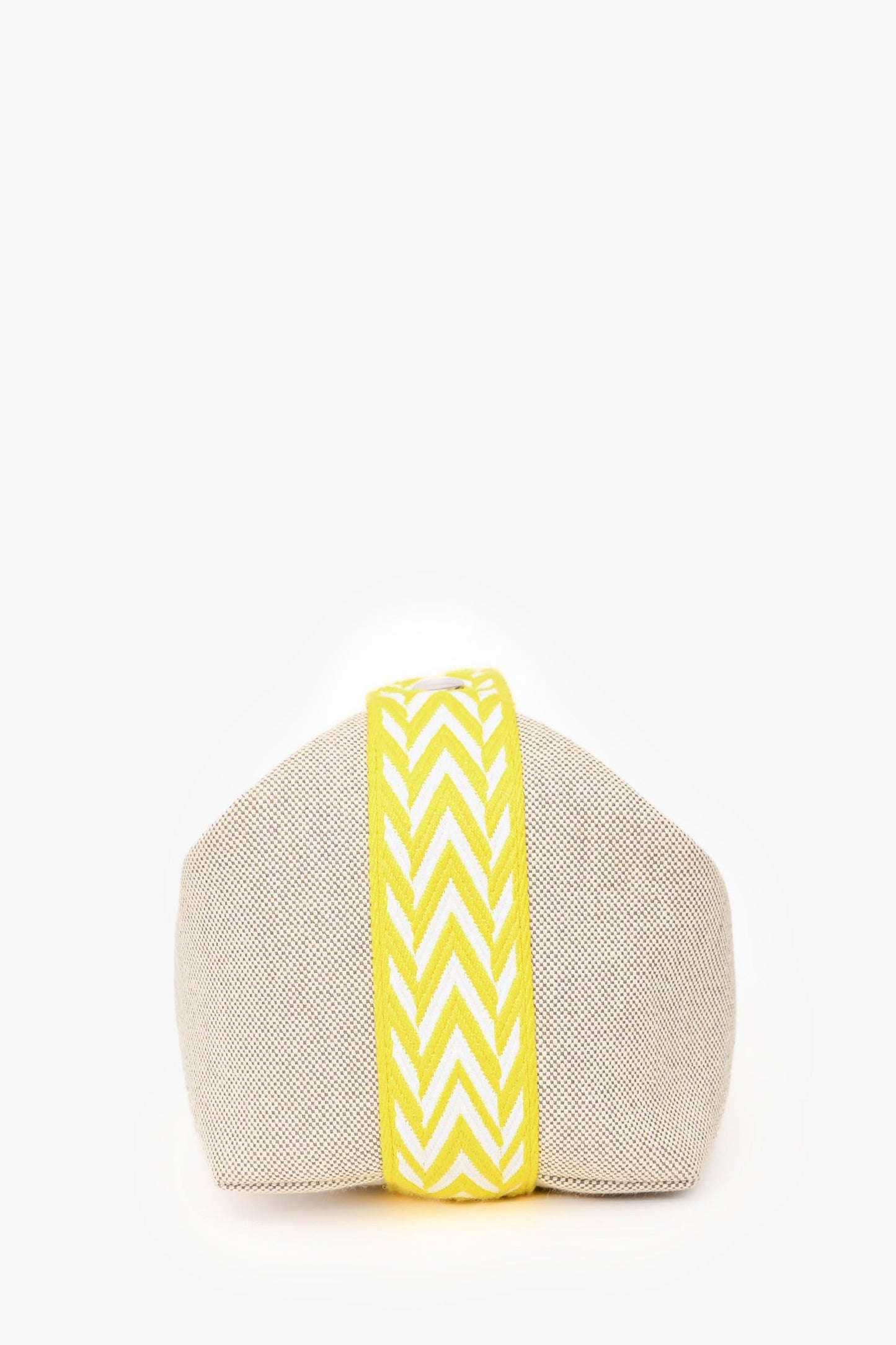 Hermès Beige/Yellow Canvas Bride-A-Brac Small Case