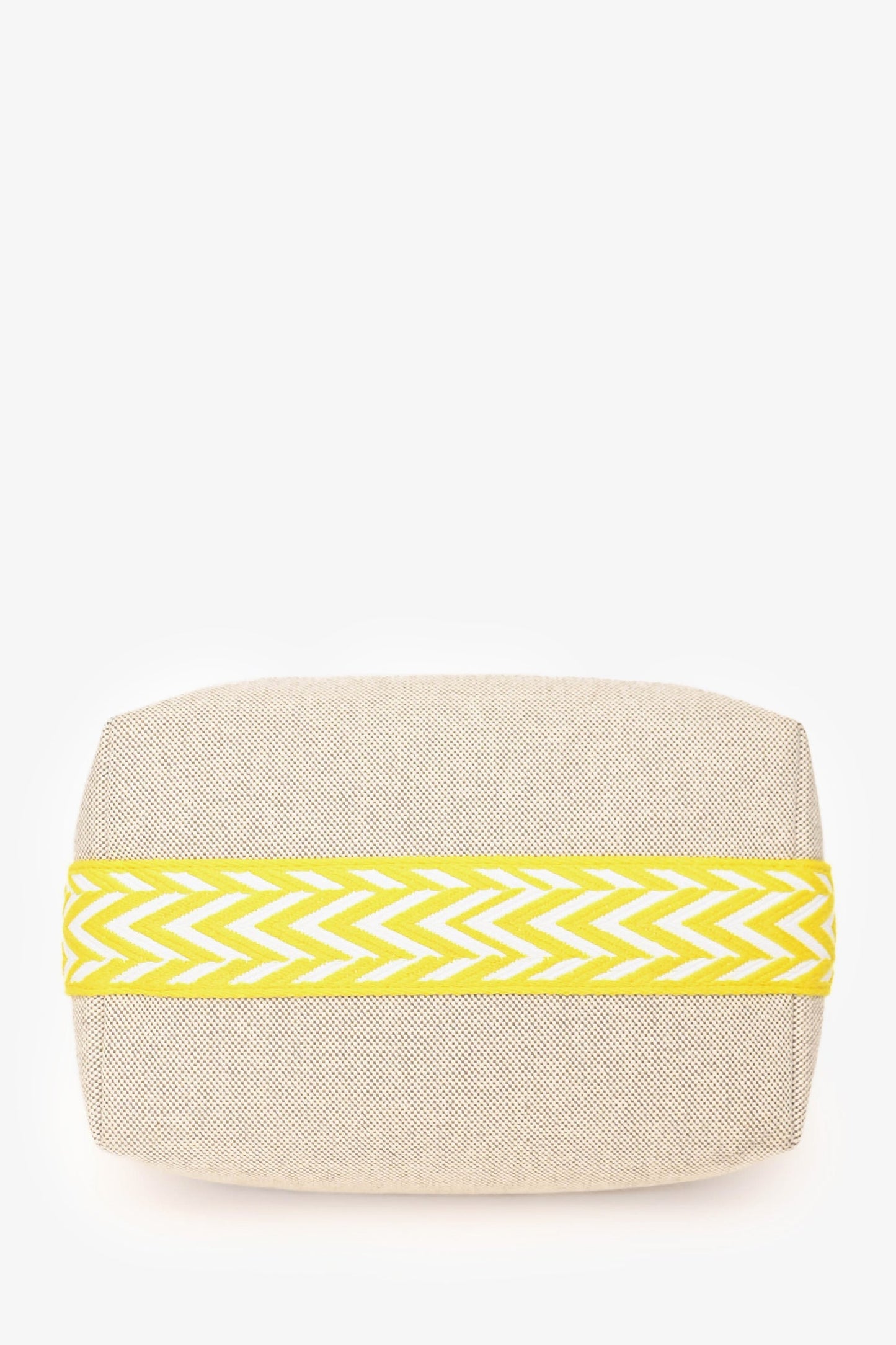 Hermès Beige/Yellow Canvas Bride-A-Brac Small Case