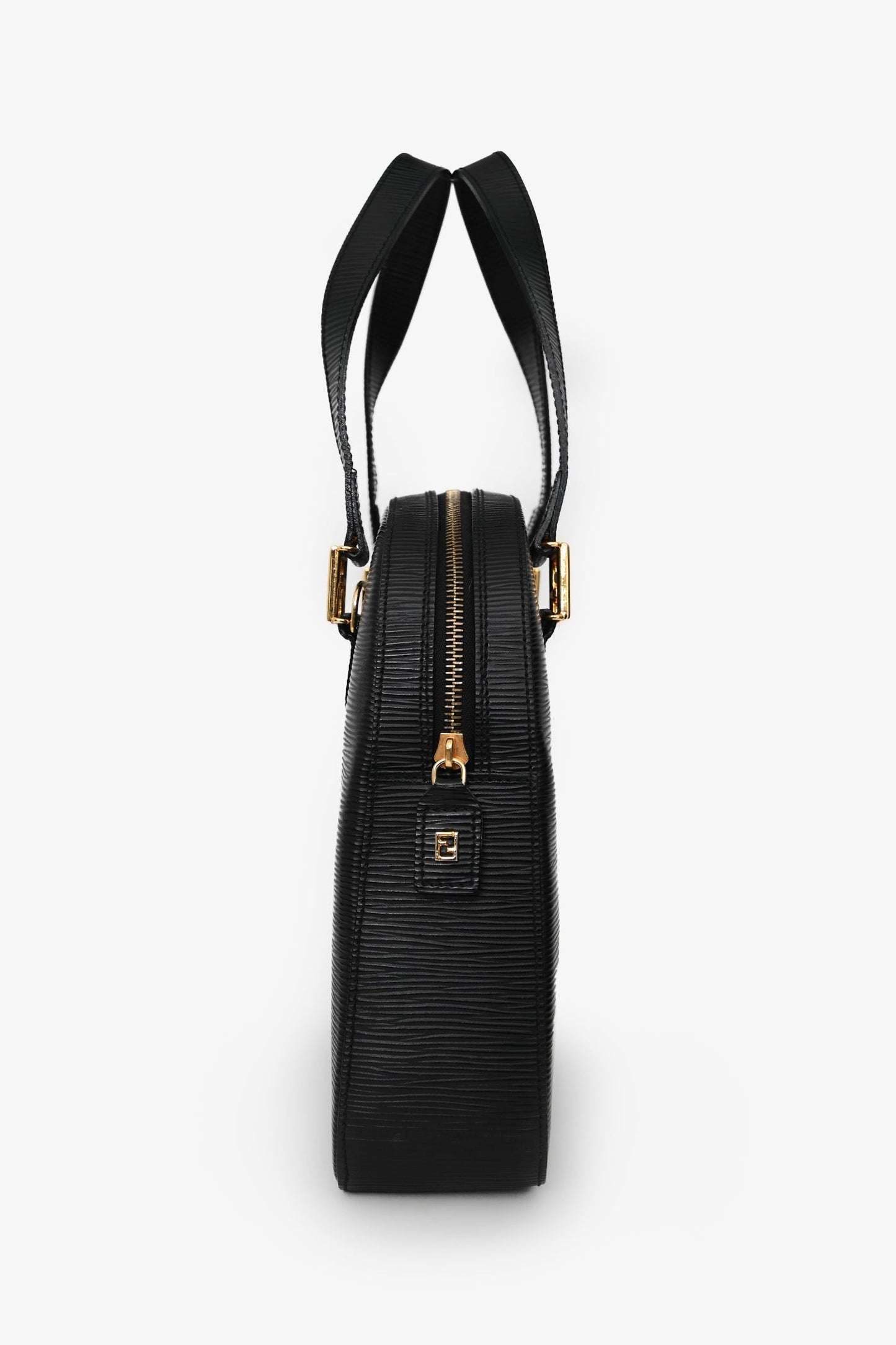Fendi Black Epi Leather 'FF' bag with Strap