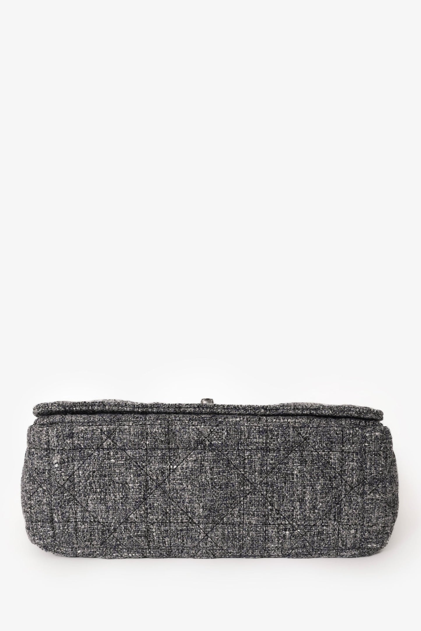 Christian Dior 2022 Grey Tweed Medium Caro Bag