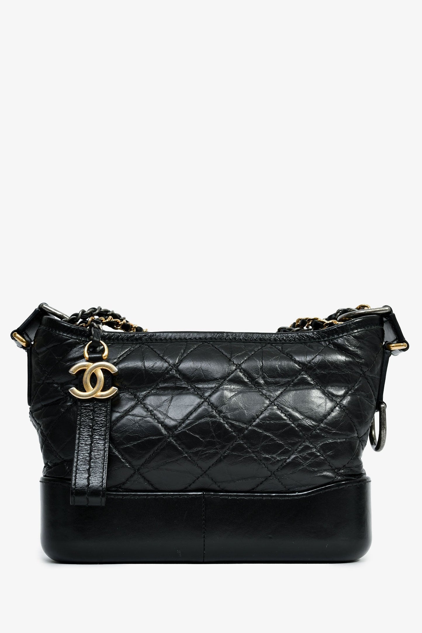 Chanel™ 2018 Black Lambskin Leather Small Gabrielle Bag