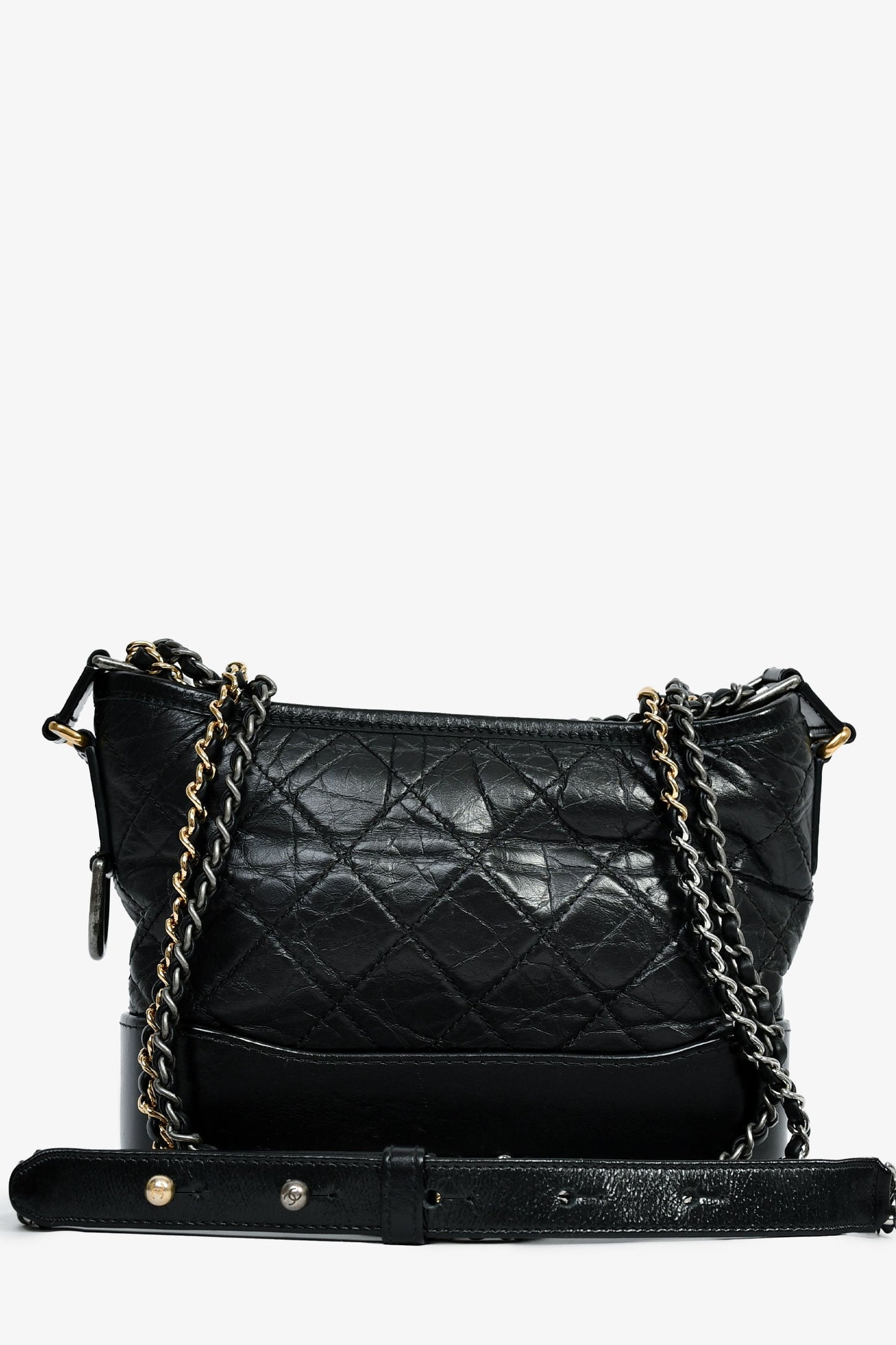 Chanel™ 2018 Black Lambskin Leather Small Gabrielle Bag