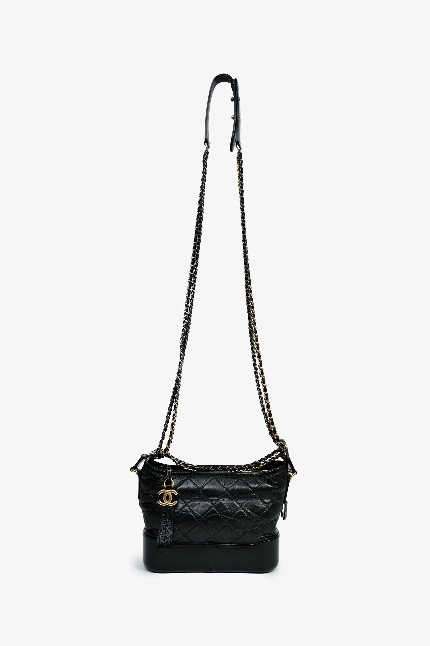 Chanel™ 2018 Black Lambskin Leather Small Gabrielle Bag