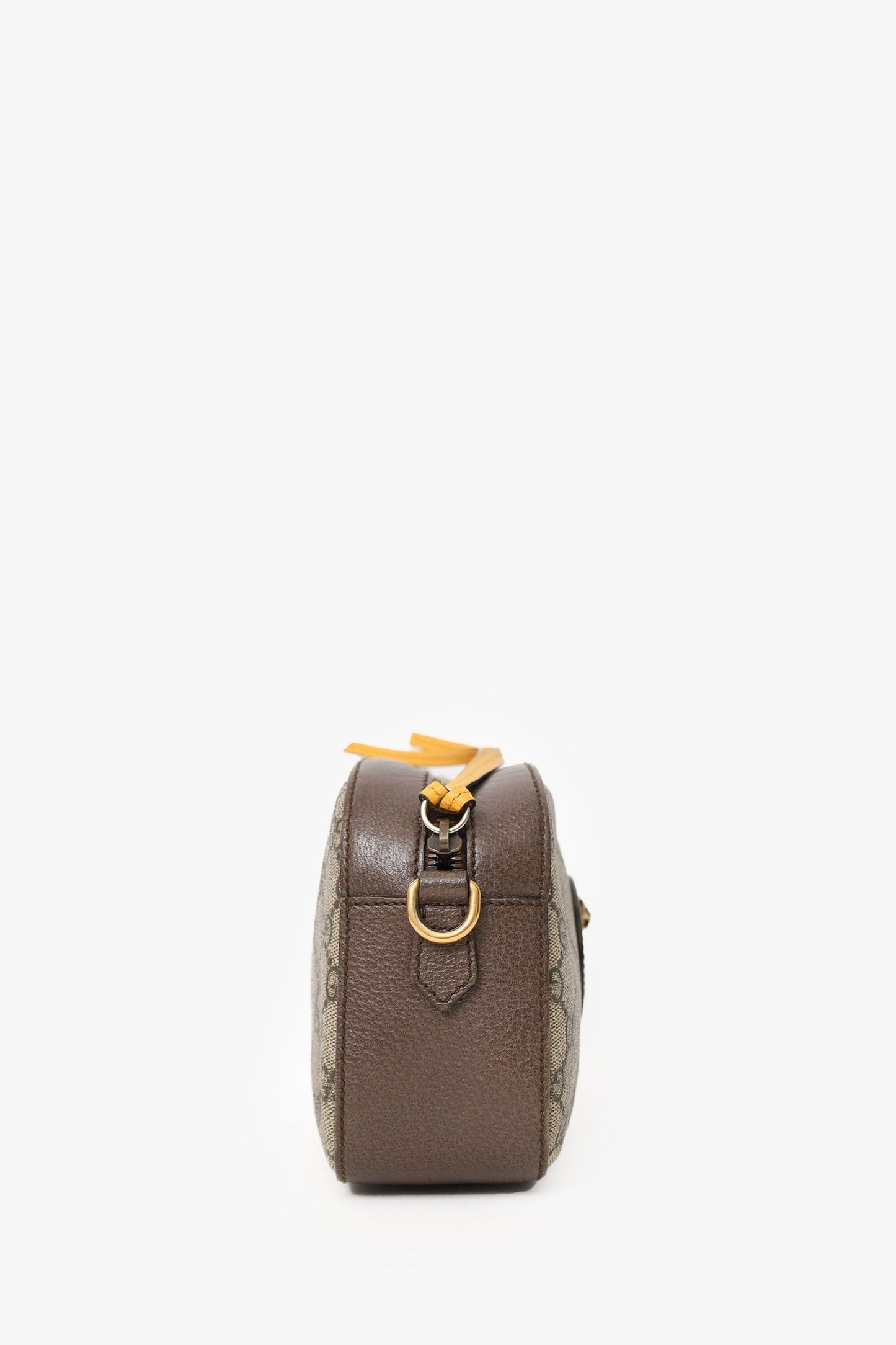Gucci Brown Neo   Messenger Bag With Web Strap