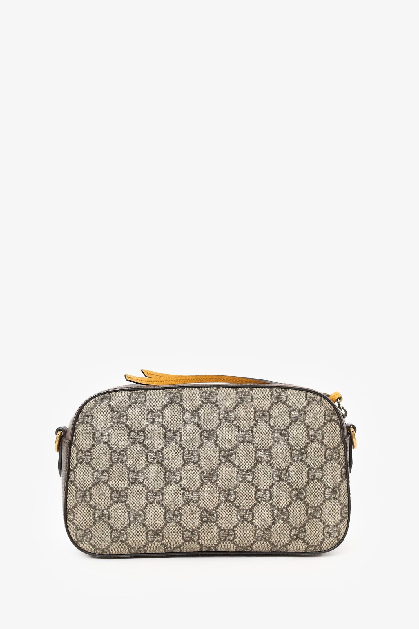 Gucci Brown Neo   Messenger Bag With Web Strap