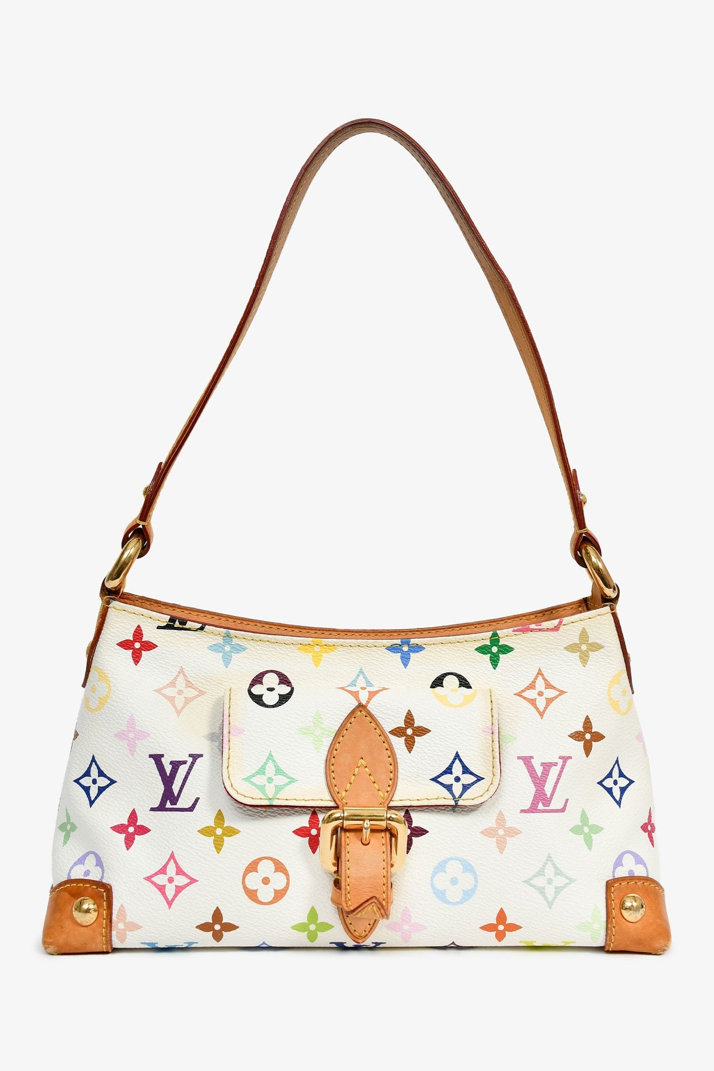 Louis Vuitton 2006 White/Multicolour Monogram 'Eliza' Shoulder Bag