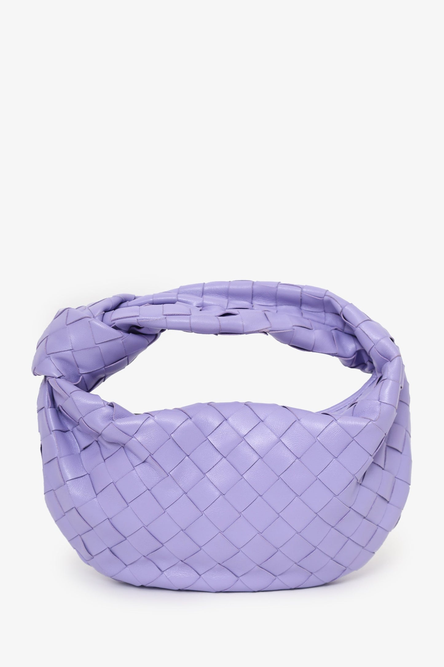 Bottega Veneta Purple Intrecciato Leather Mini Jodie