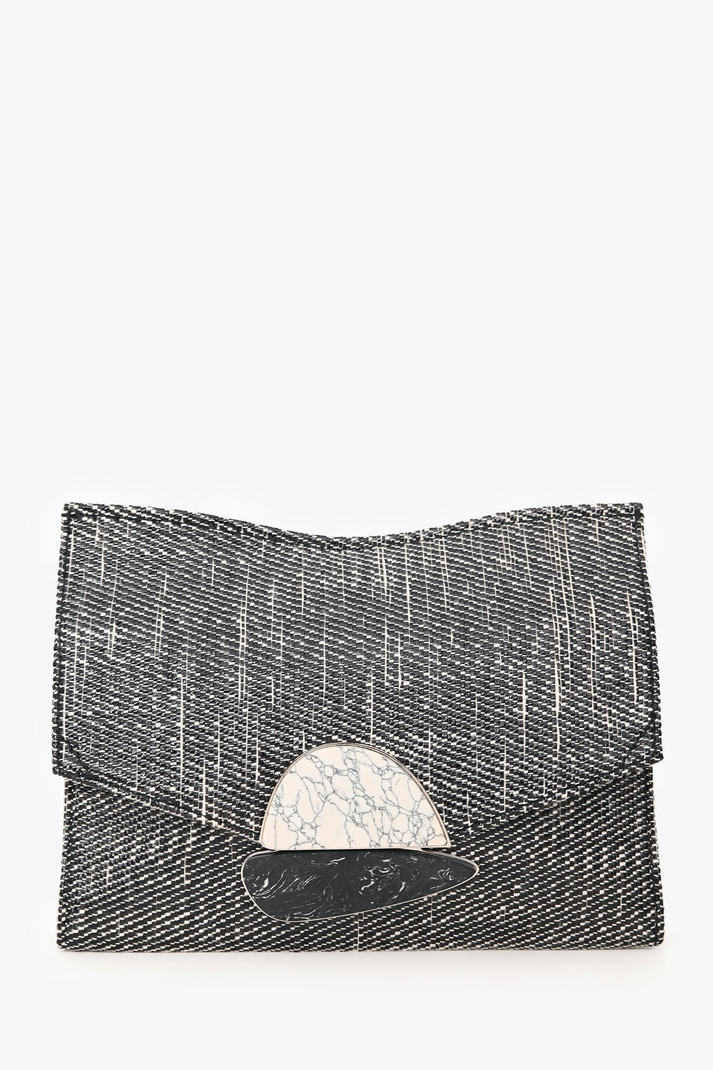 Proenza Schouler Grey Tweed Canvas Crossbody