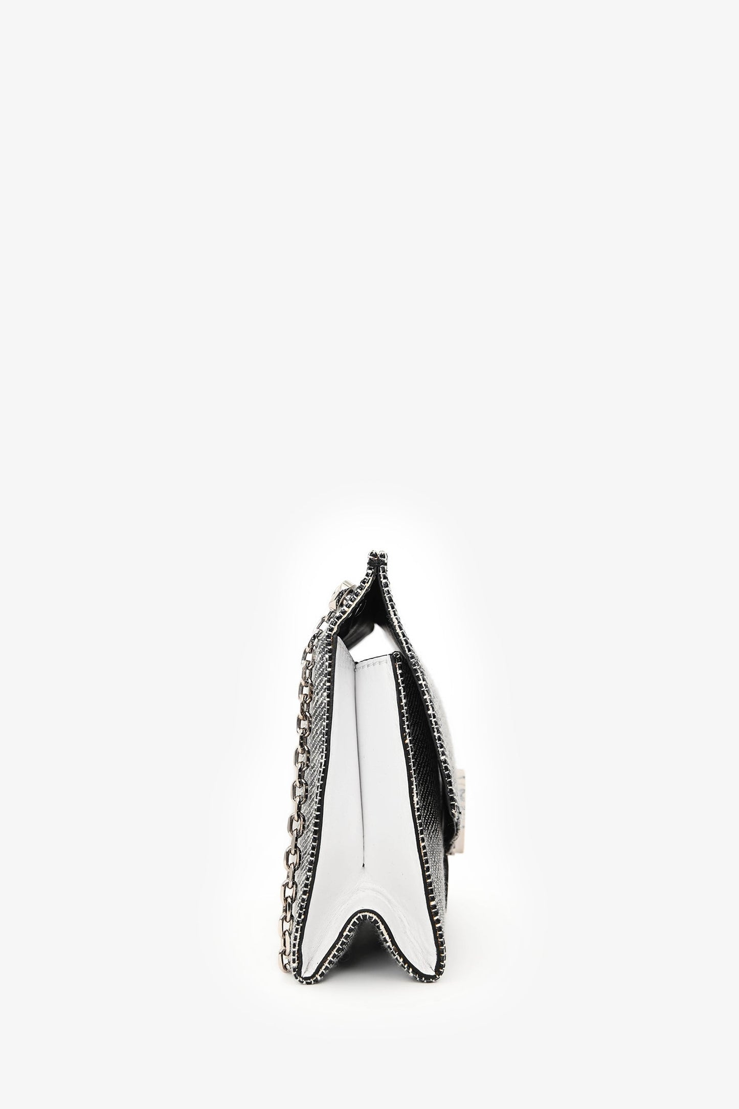 Proenza Schouler Grey Tweed Canvas Crossbody