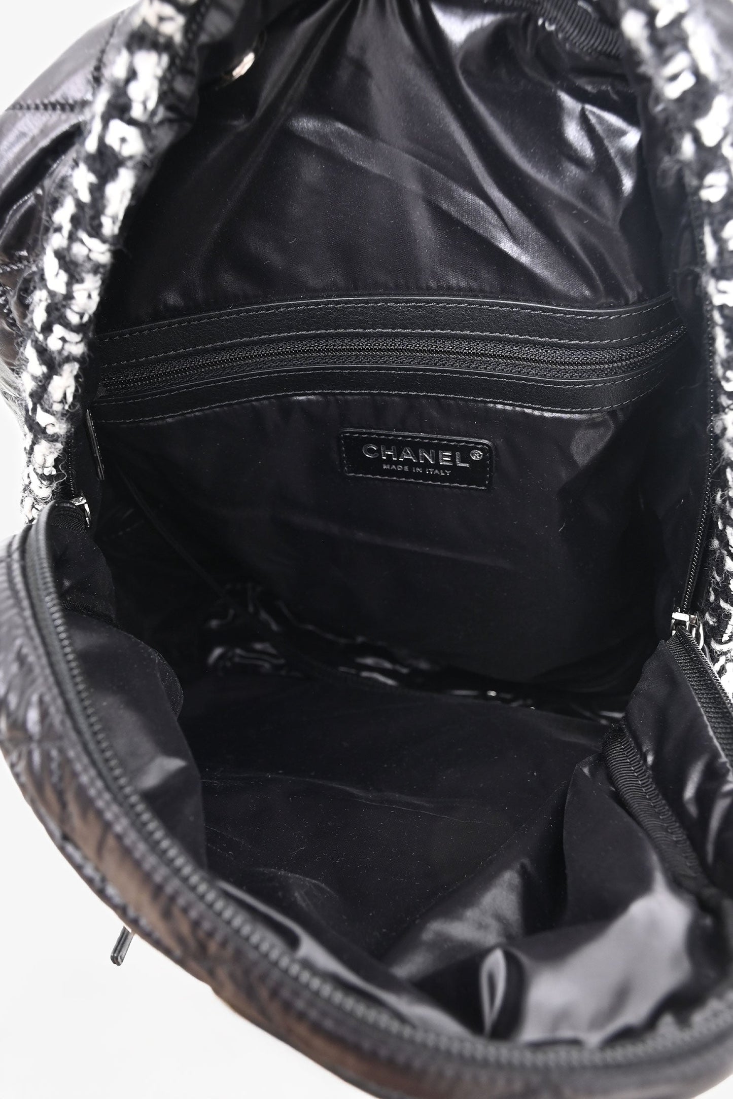 Chanel™ 2020 Black Nylon/Tweed Backpack