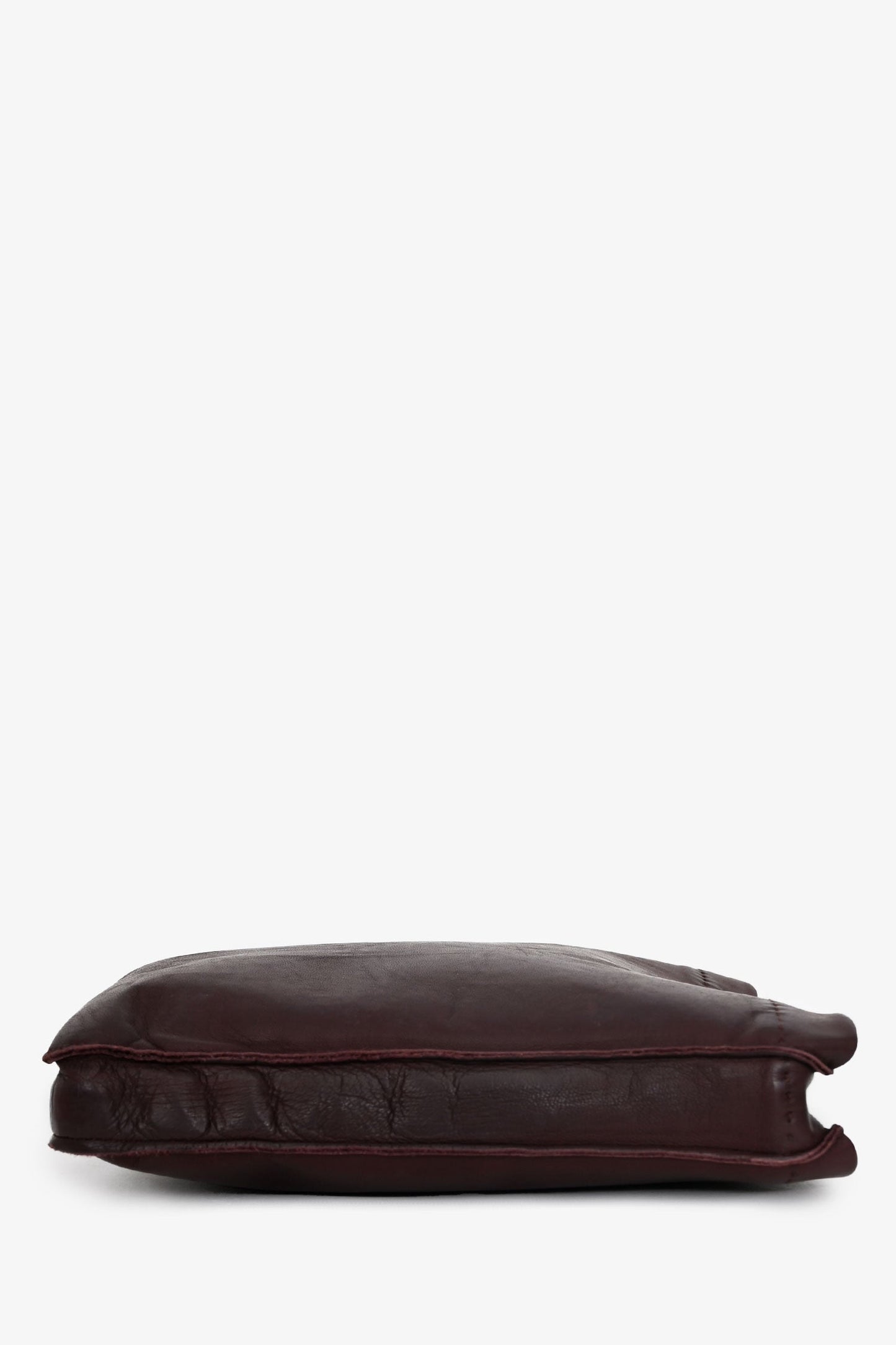Hermès Burgundy Leather Toudou Shoulder Bag