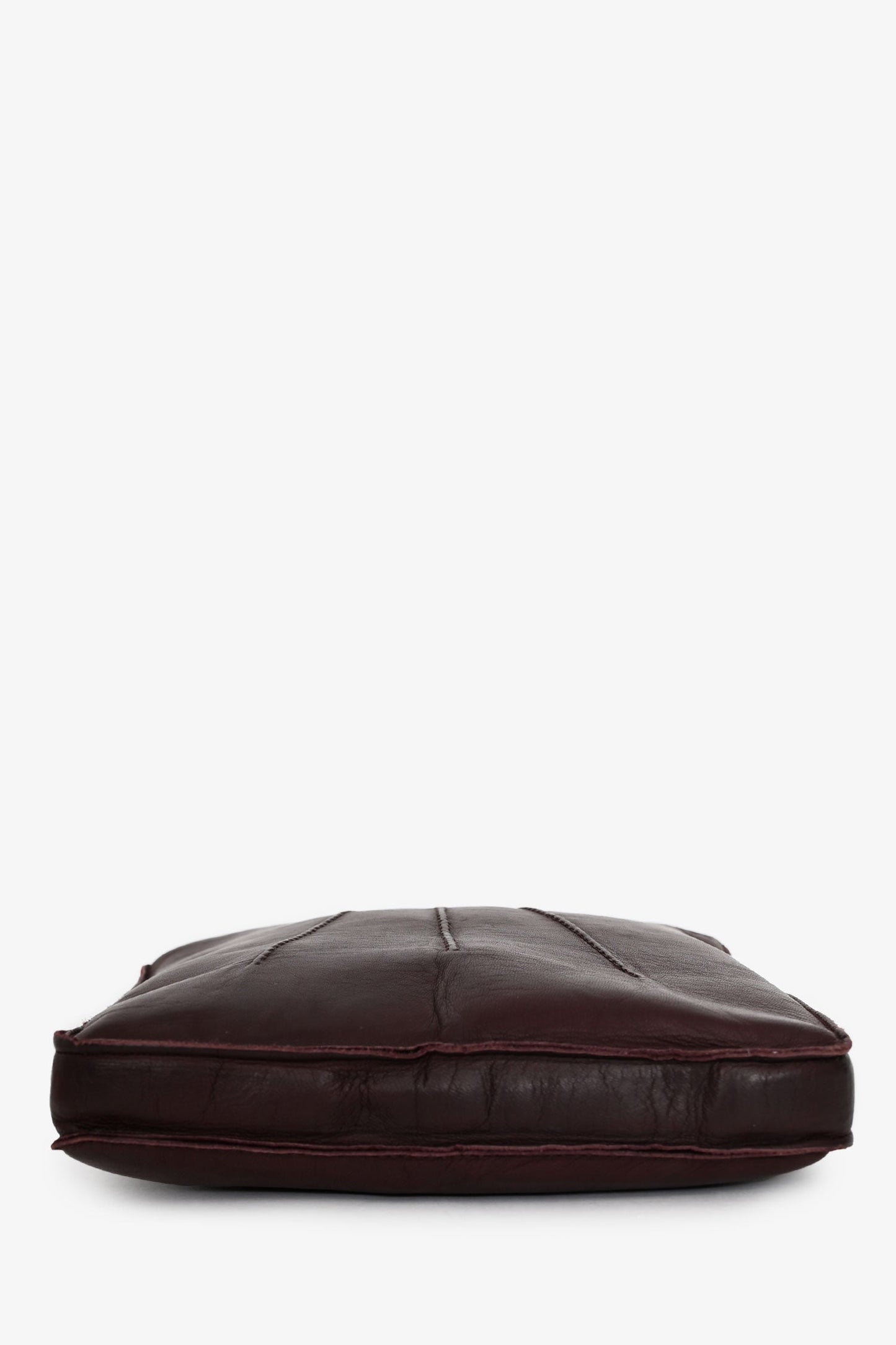 Hermès Burgundy Leather Toudou Shoulder Bag