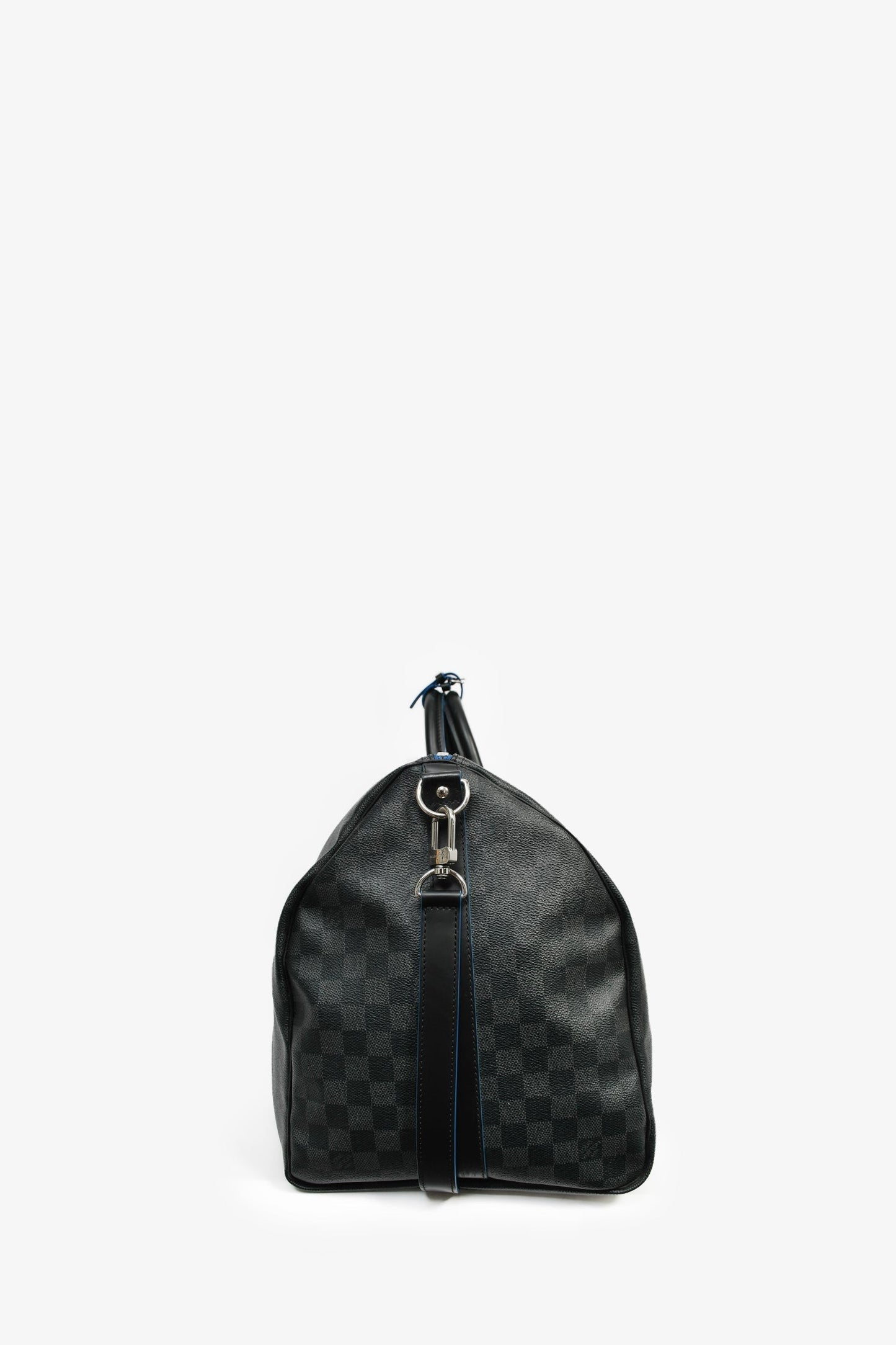 Louis Vuitton Graphite Damier Blue Lined Keepall 55