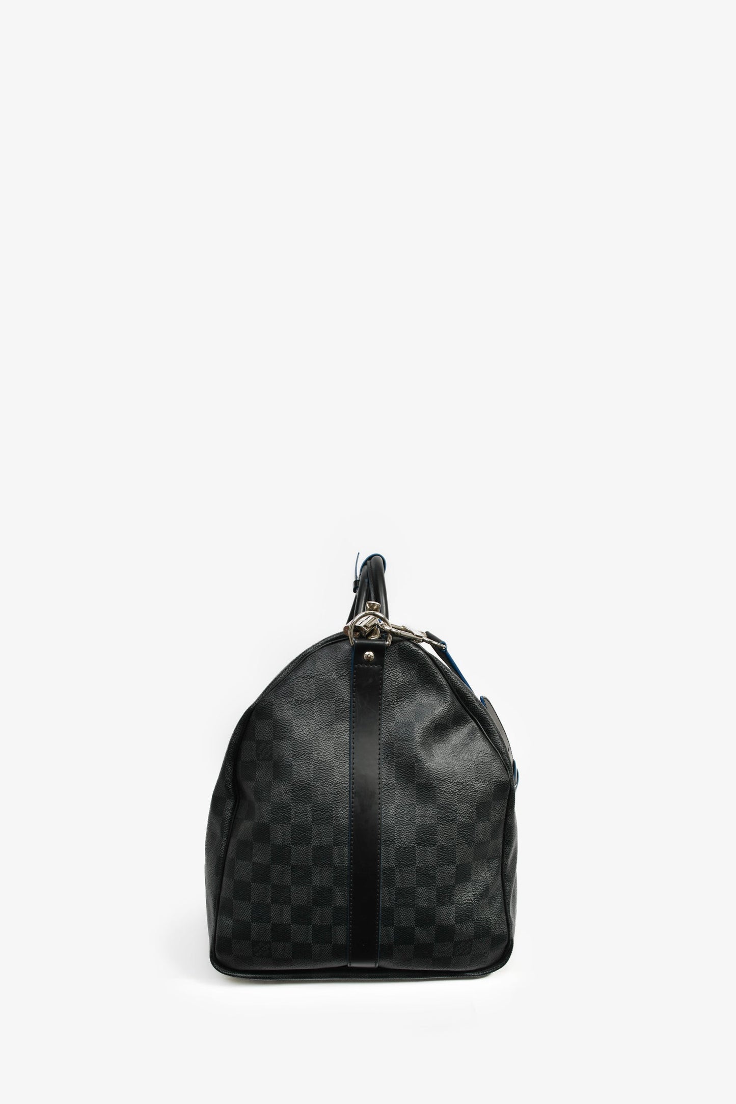 Louis Vuitton Graphite Damier Blue Lined Keepall 55