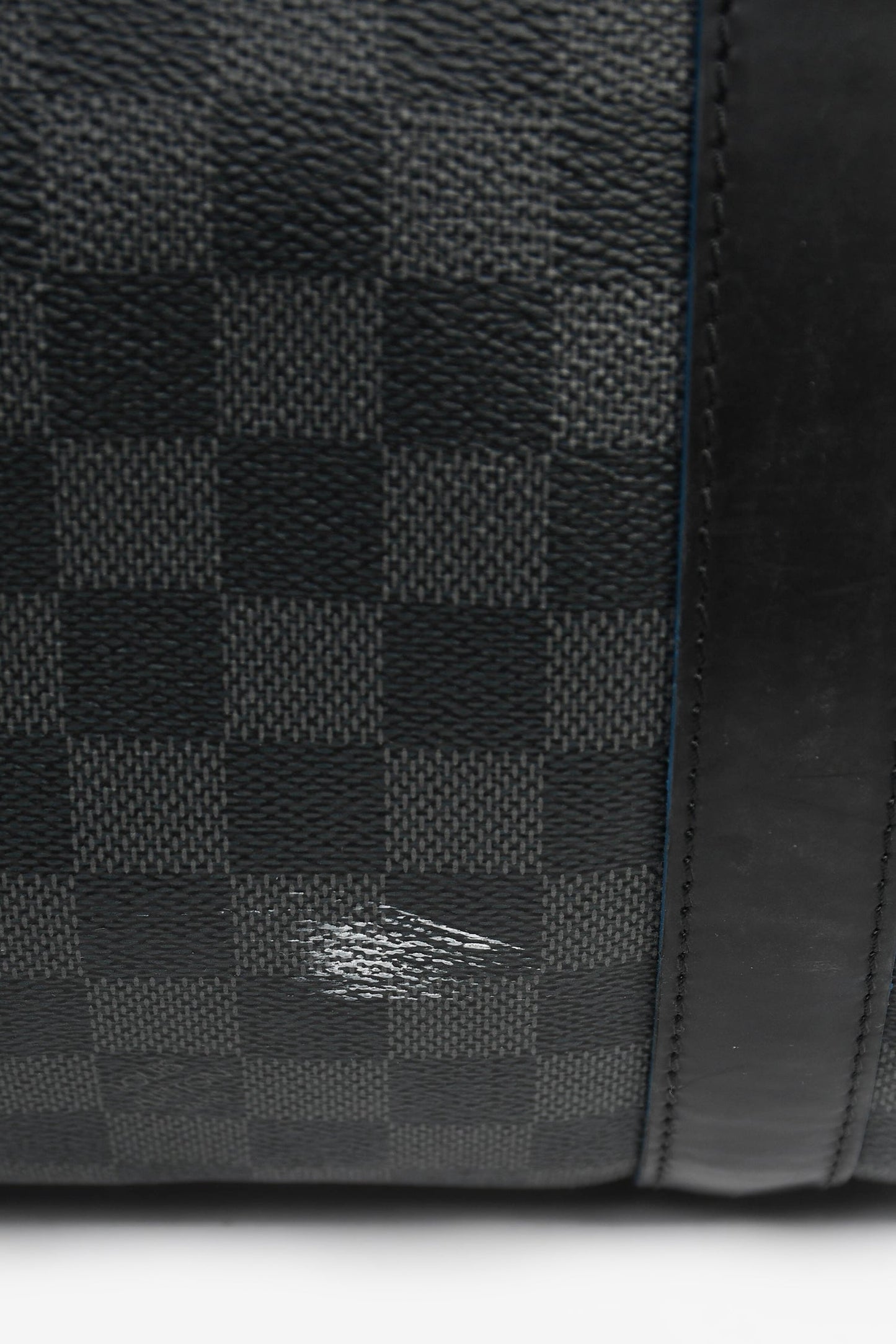 Louis Vuitton Graphite Damier Blue Lined Keepall 55