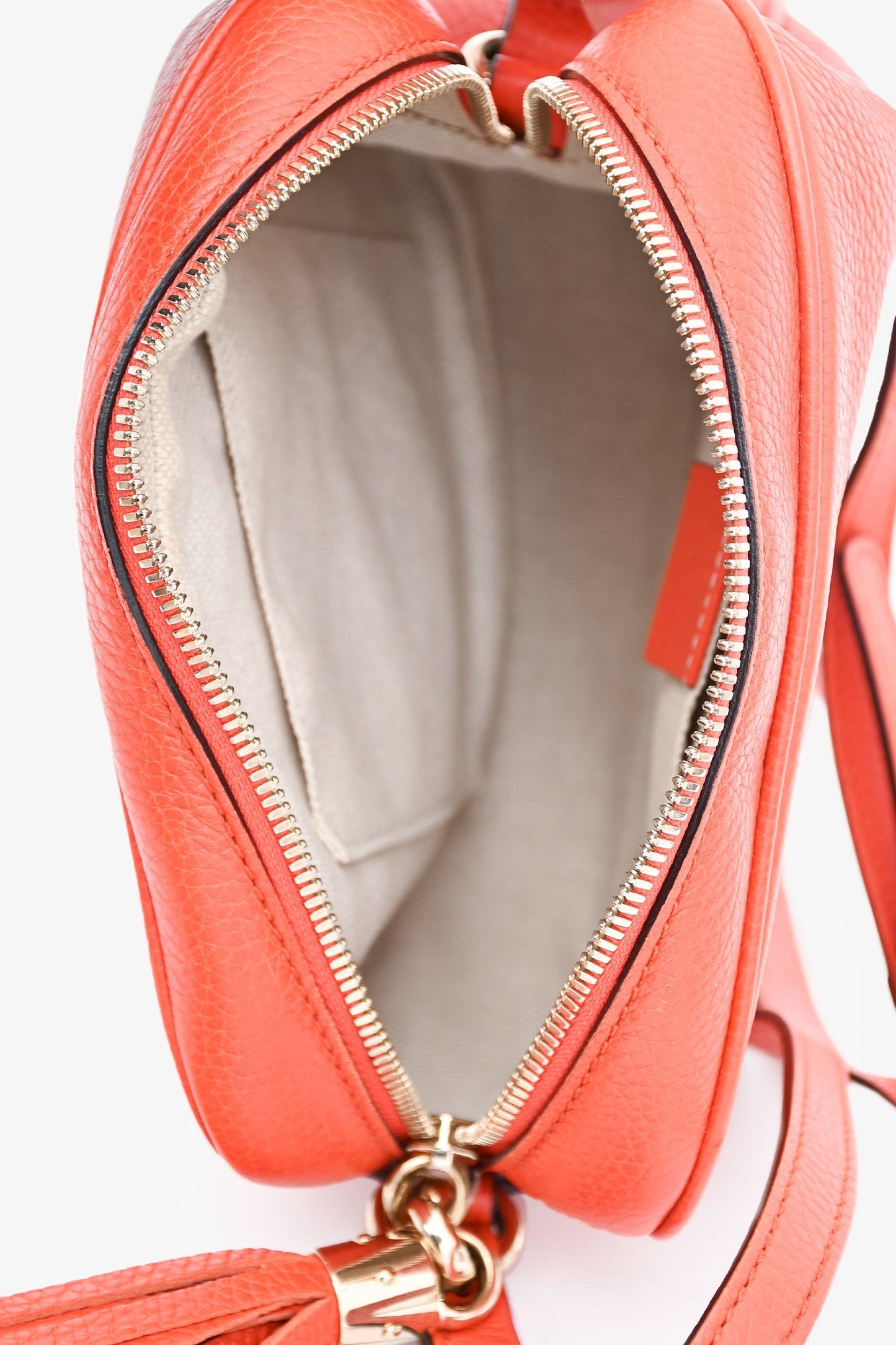 Gucci Orange Leather Soho Disco Crossbody
