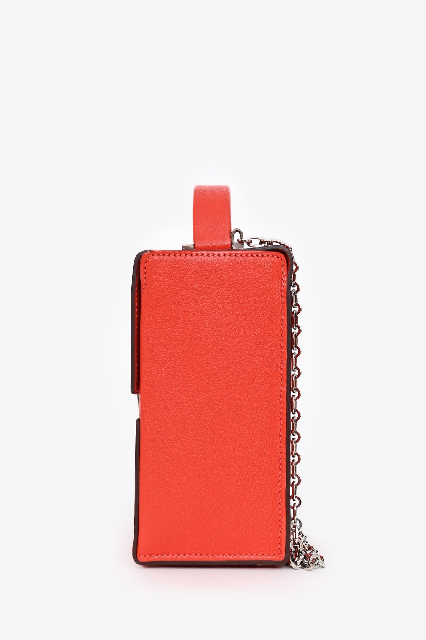 Hermès 2018 Red Mysore Leather Cinhetic Box Top Handle