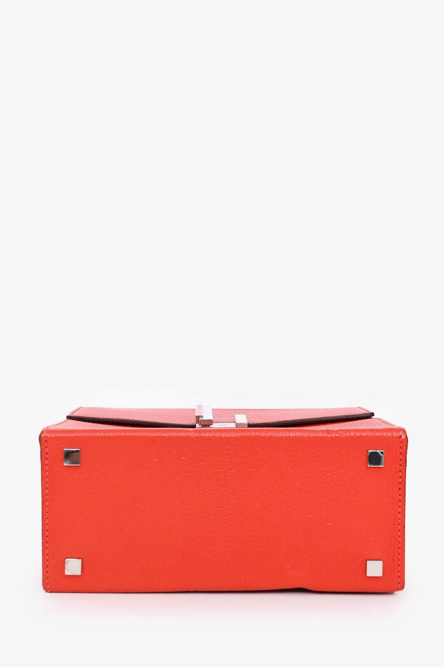 Hermès 2018 Red Mysore Leather Cinhetic Box Top Handle