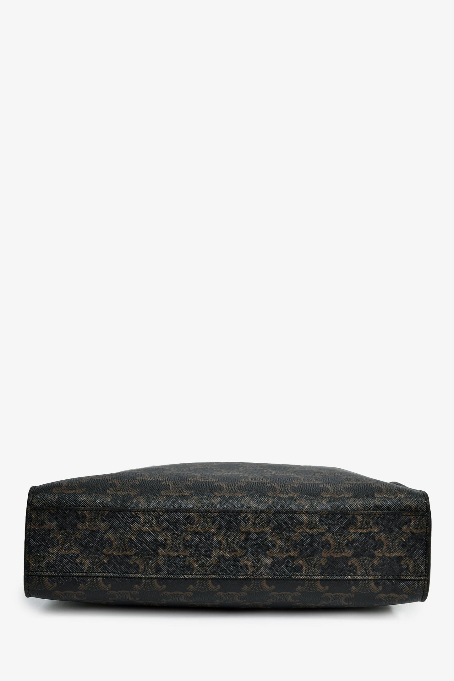 Celine Brown Triomphe Canvas Small Vertical Tote