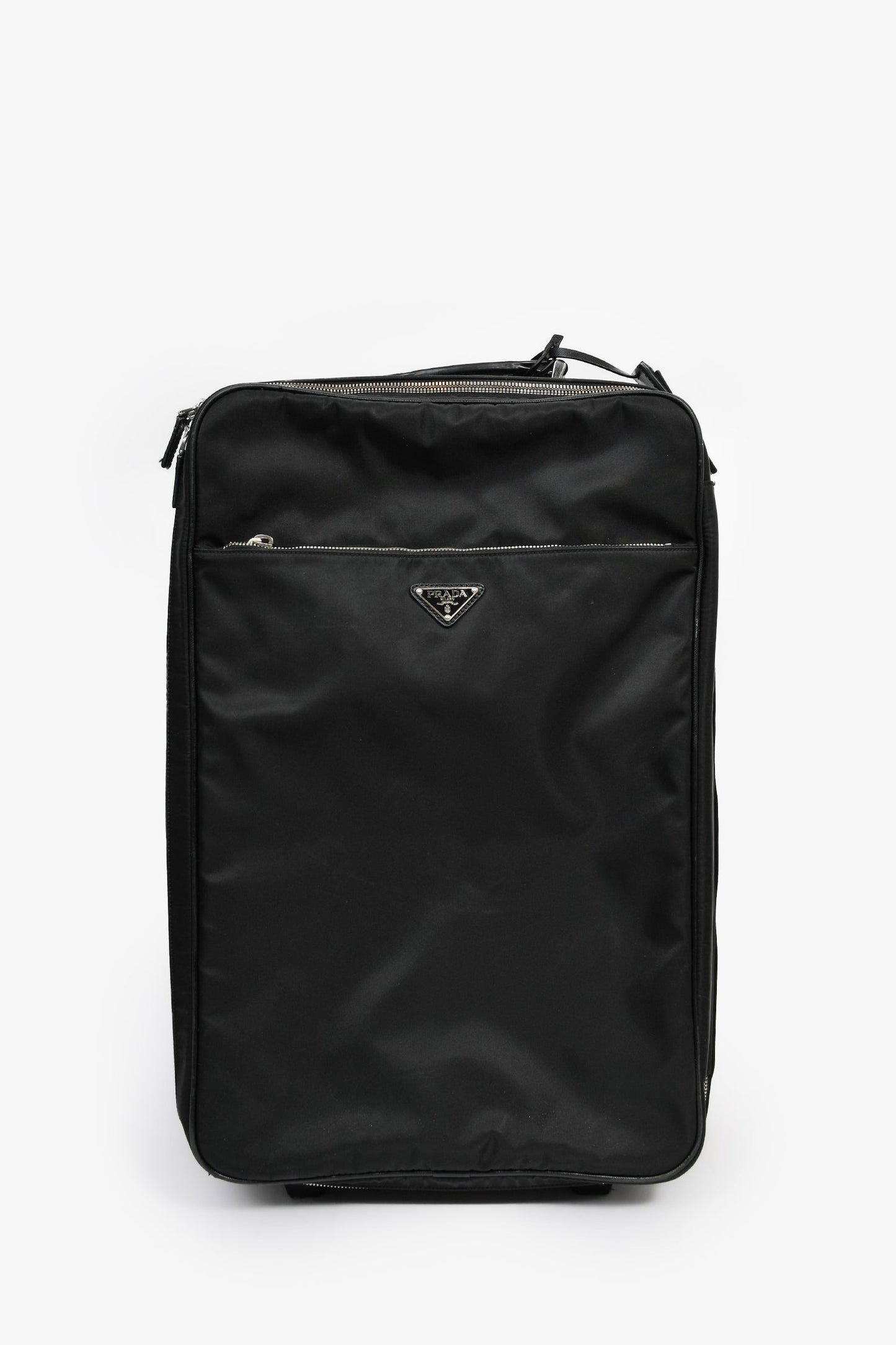 Prada Black Nylon 22" Roller Suitcase