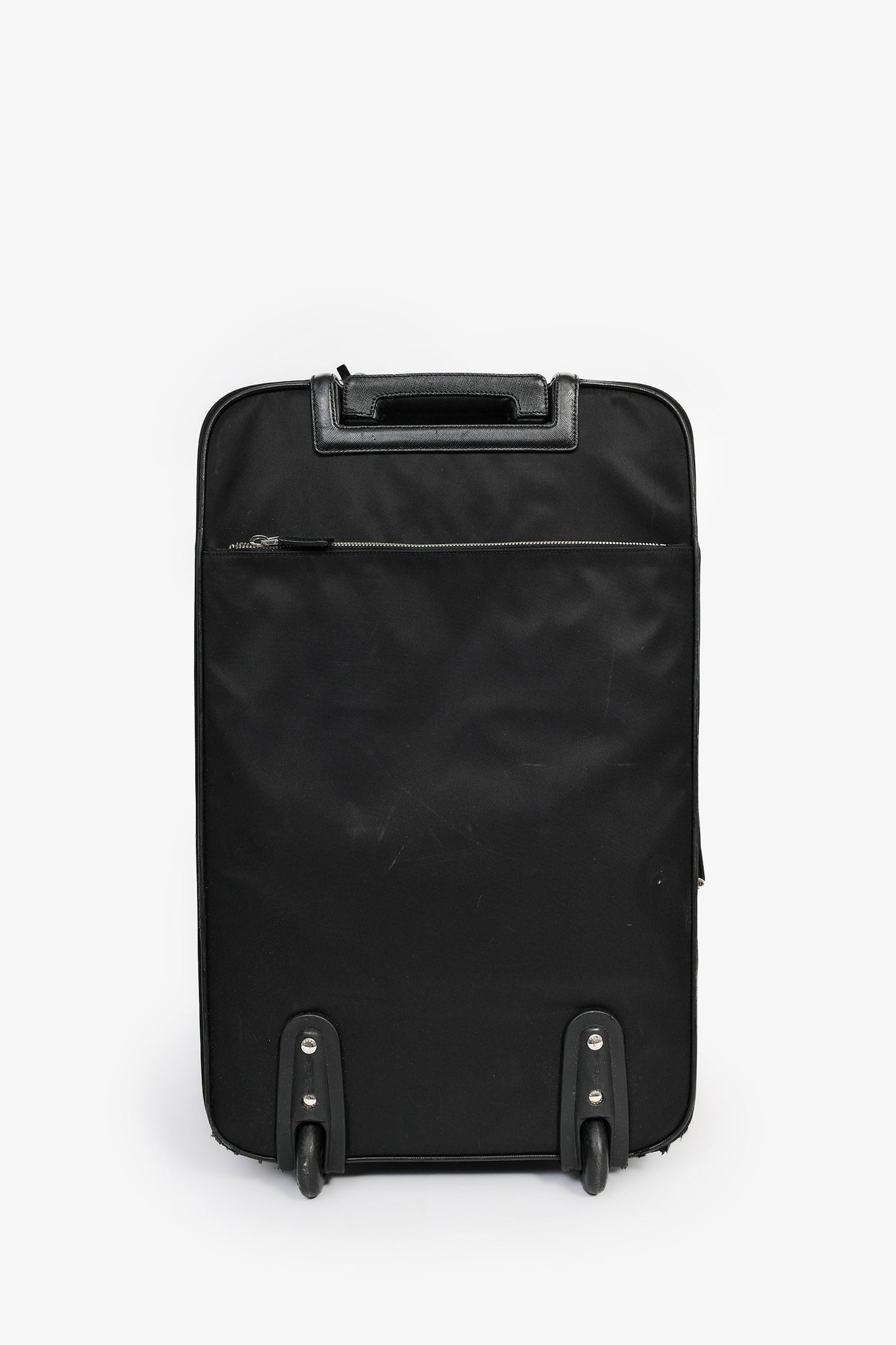 Prada Black Nylon 22" Roller Suitcase