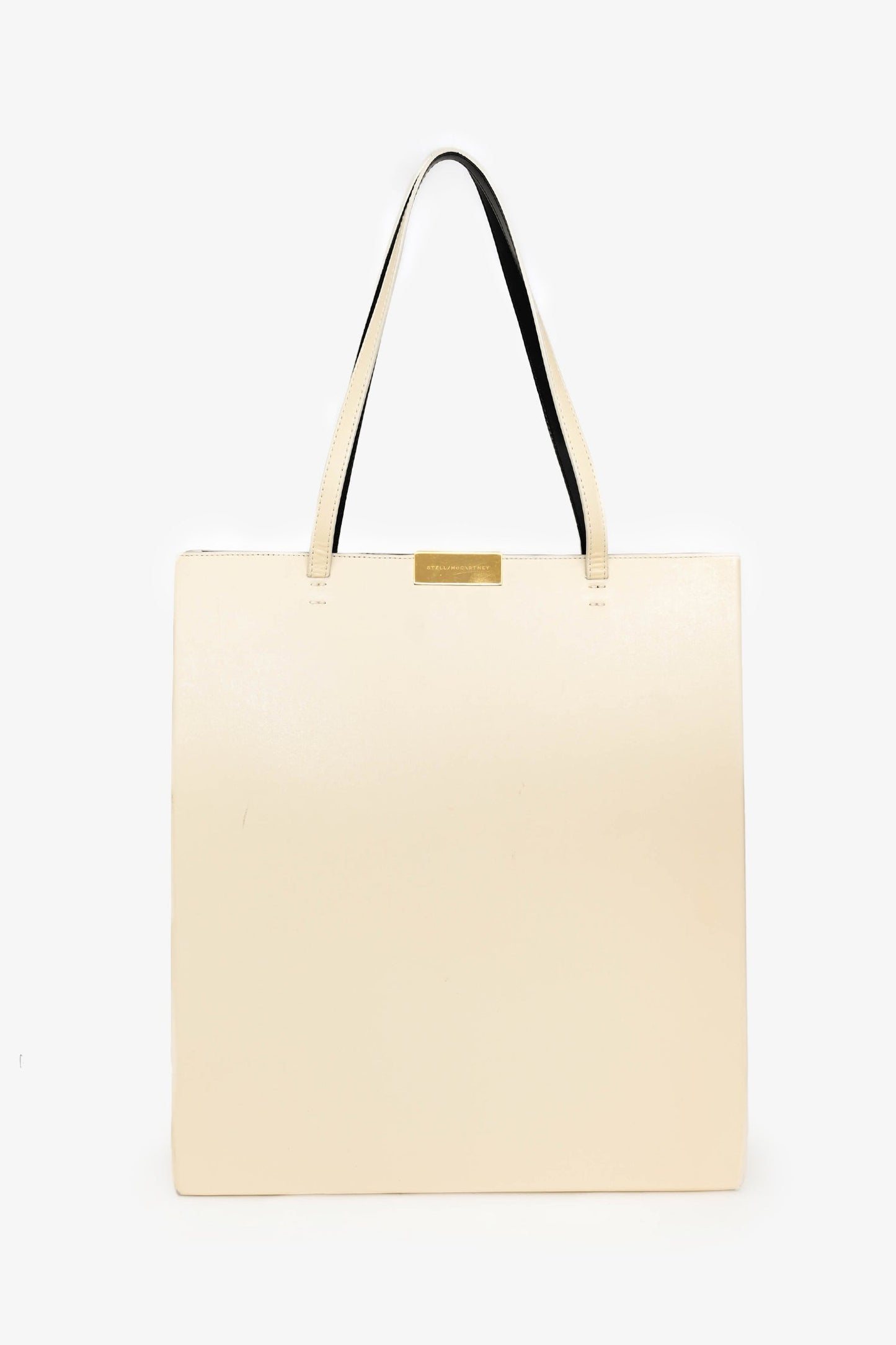 Stella McCartney Cream Leather Flat Tote